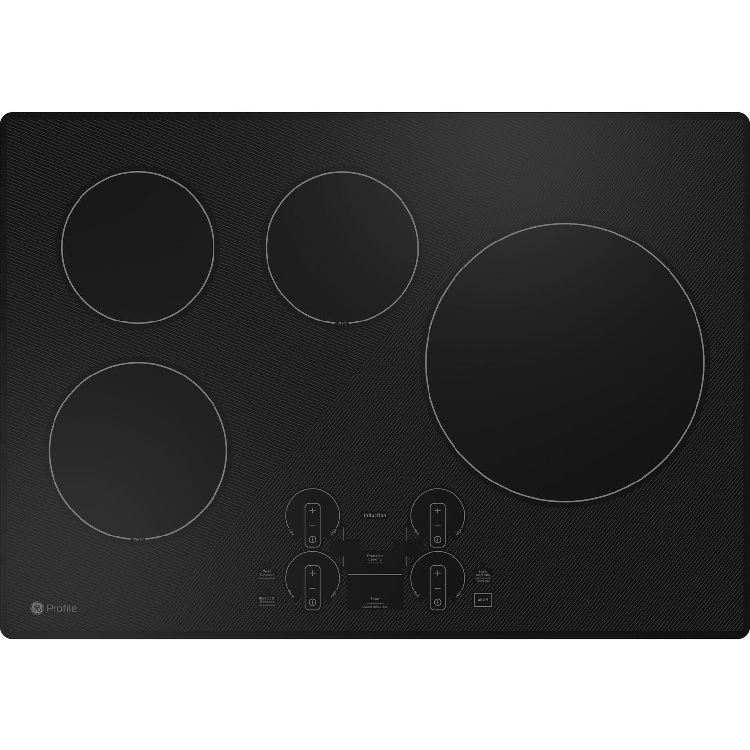  GE Profile 30-inch Built-in Induction Cooktop with Wi-Fi PHP7030DTBB IMAGE 1
