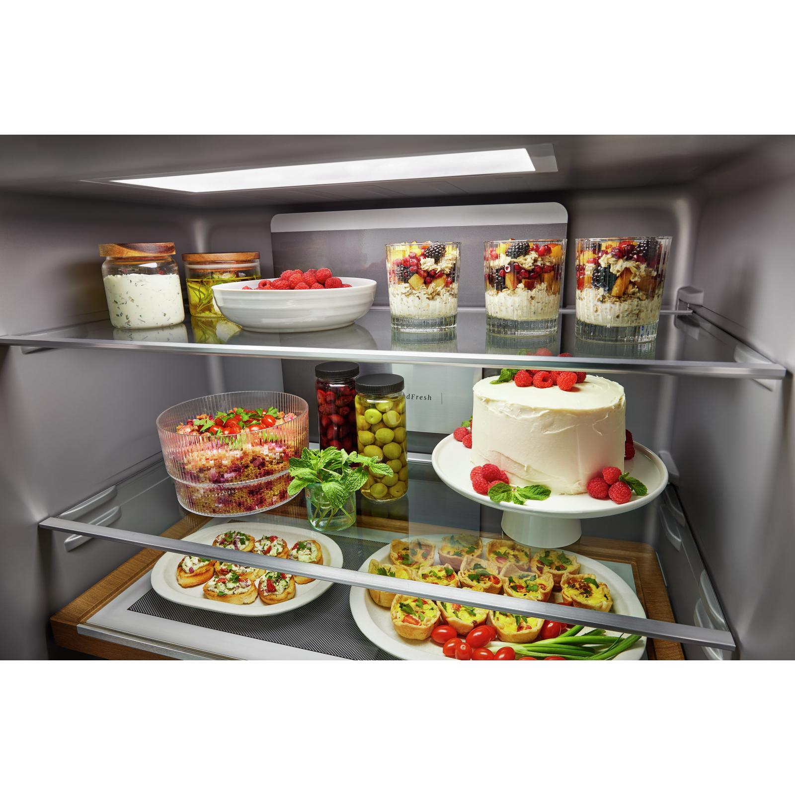  KitchenAid 36-inch, 19.4 cu. ft. Counter-Depth 4-Door Refrigerator with PrintShield™ Finish KRQC506MPS IMAGE 11