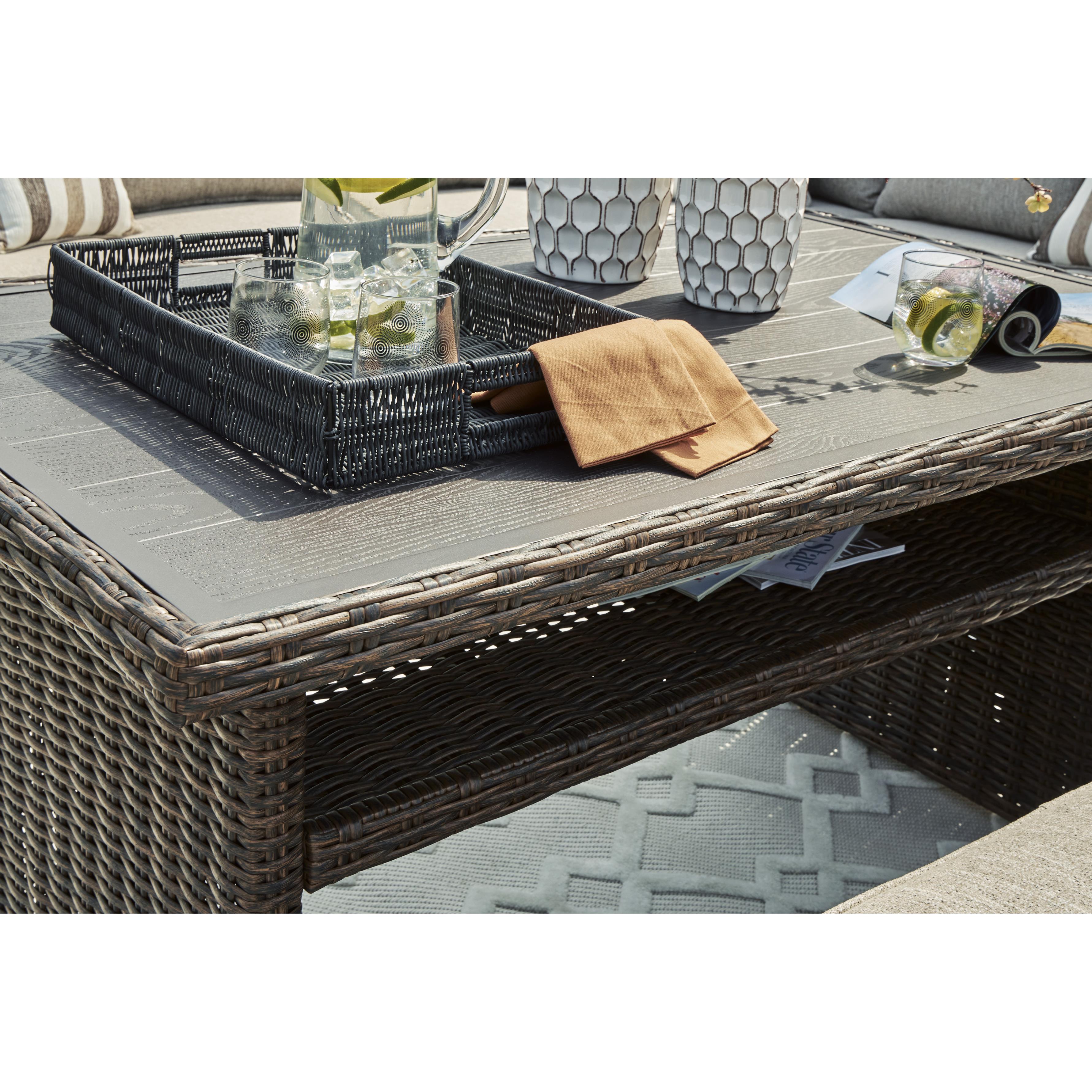 Signature Design by Ashley Brook Ranch P465-625 Rectangular Multi-Use Table IMAGE 5