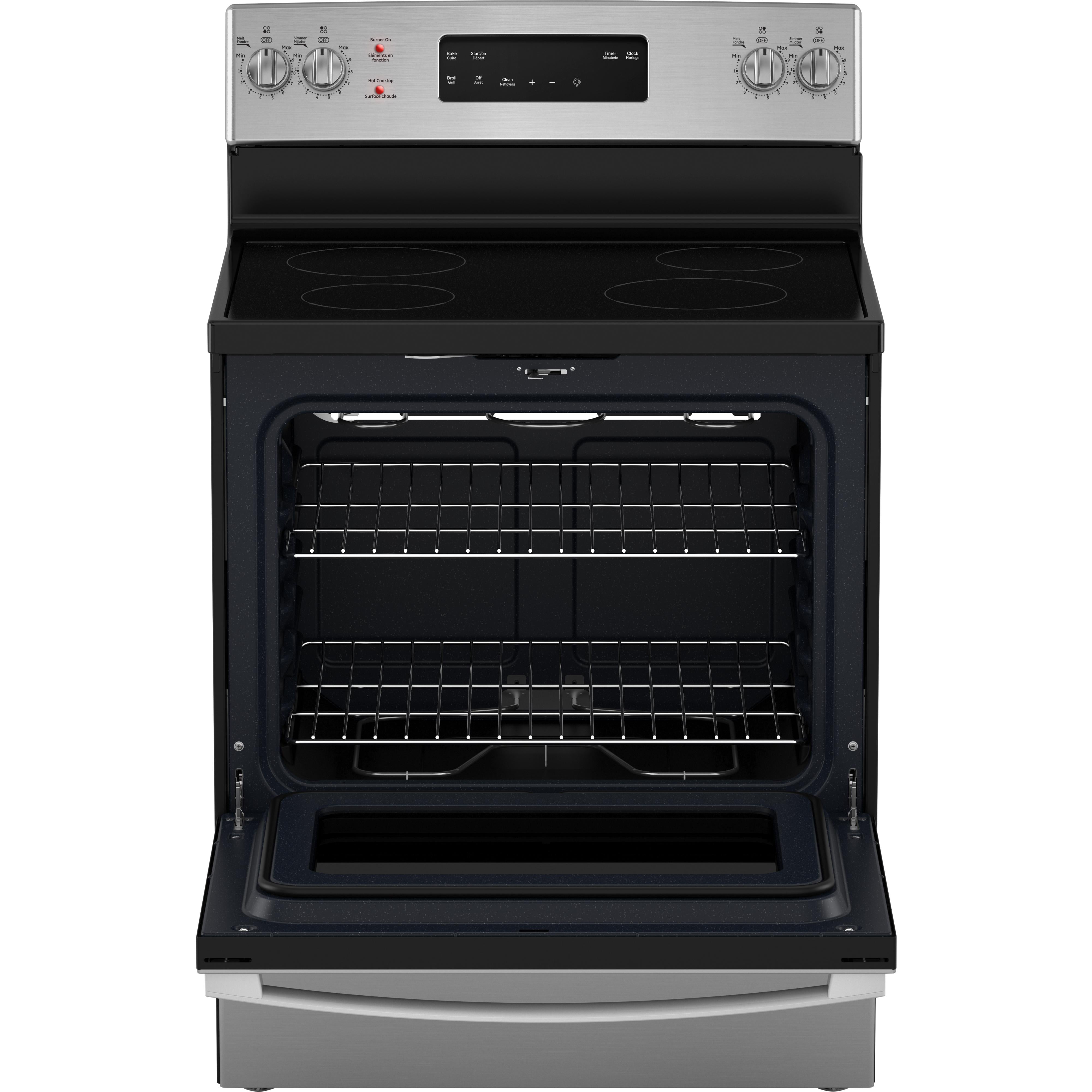  GE 30-inch Freestanding Electric Range with Self-Clean JCB630SVSS IMAGE 4
