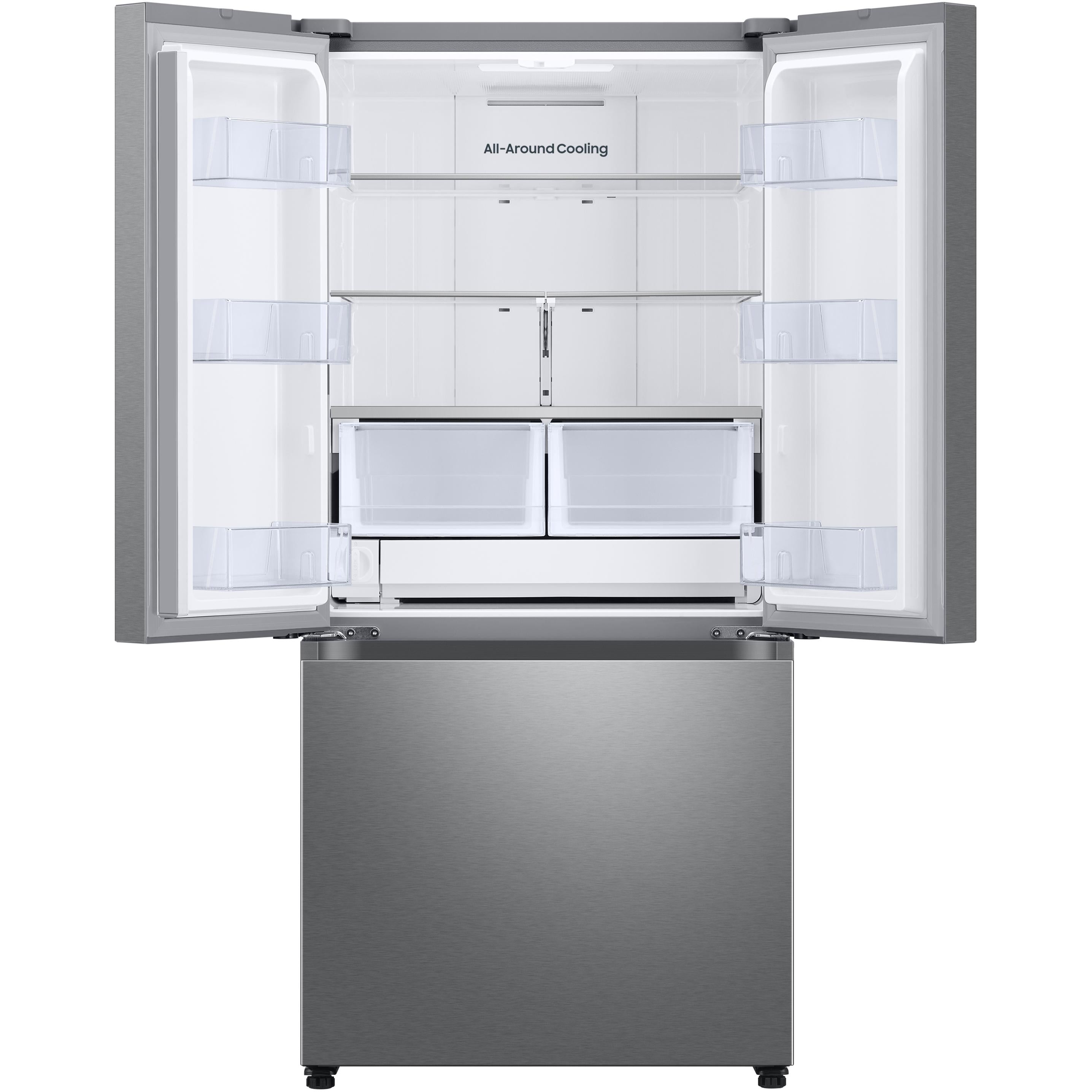  Samsung 33-inch, 25 cu. ft. French 3-Door Refrigerator with Dual Auto Ice Maker with Ice Bites™ RF25C5151SR/AA IMAGE 2