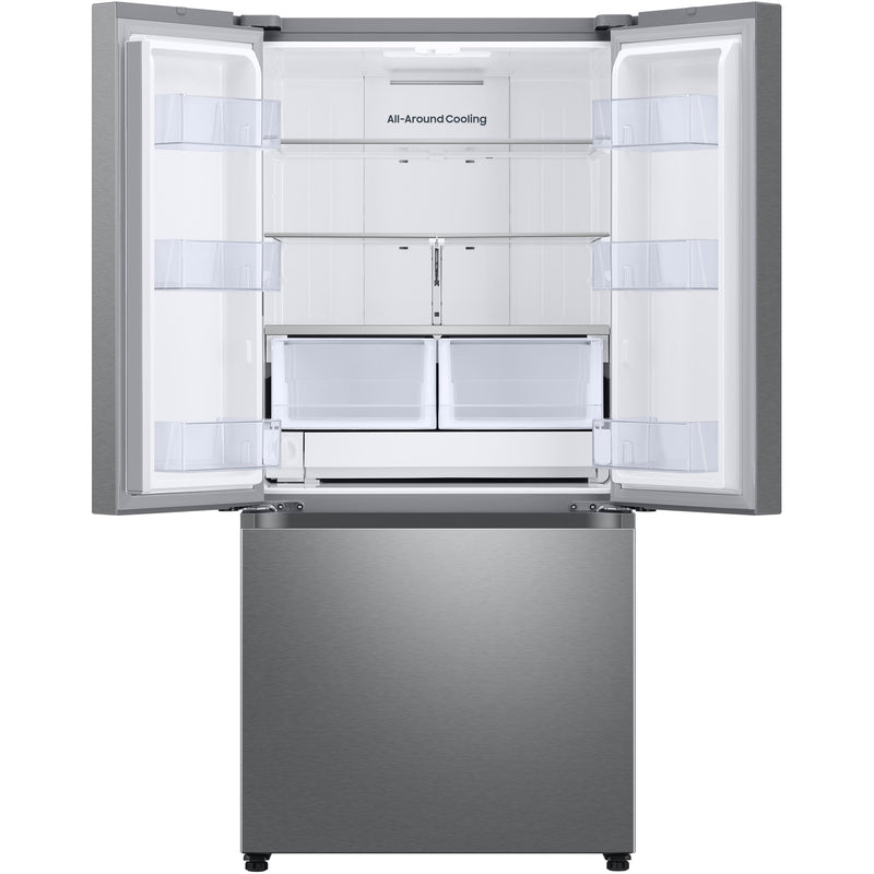 Samsung 32-inch, 25 cu. ft. French 3-Door Refrigerator with Dual Auto Ice Maker with Ice Bites™ RF25C5151SR/AA IMAGE 2