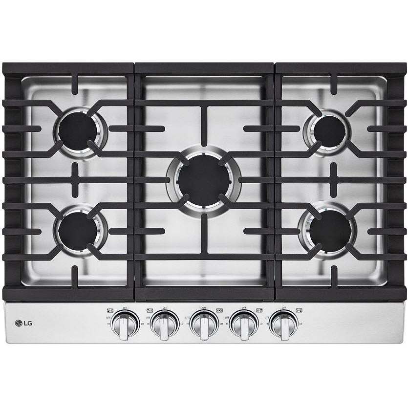  LG 30-inch Built-in Gas Cooktop CBGJ3023S IMAGE 1