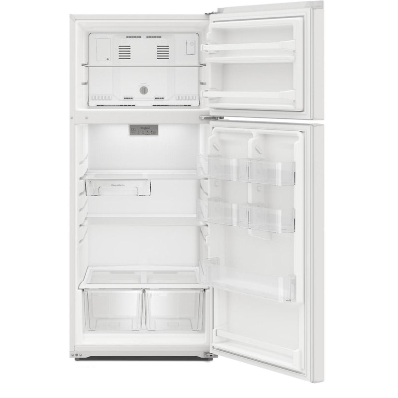 Whirlpool 28-inch, 16.6 cu. ft. Freestanding Top Freezer Refrigerator WRTX5028PW IMAGE 3