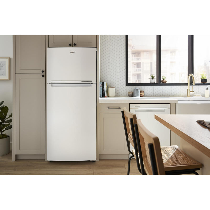 Whirlpool 28-inch, 16.6 cu. ft. Freestanding Top Freezer Refrigerator WRTX5028PW IMAGE 4