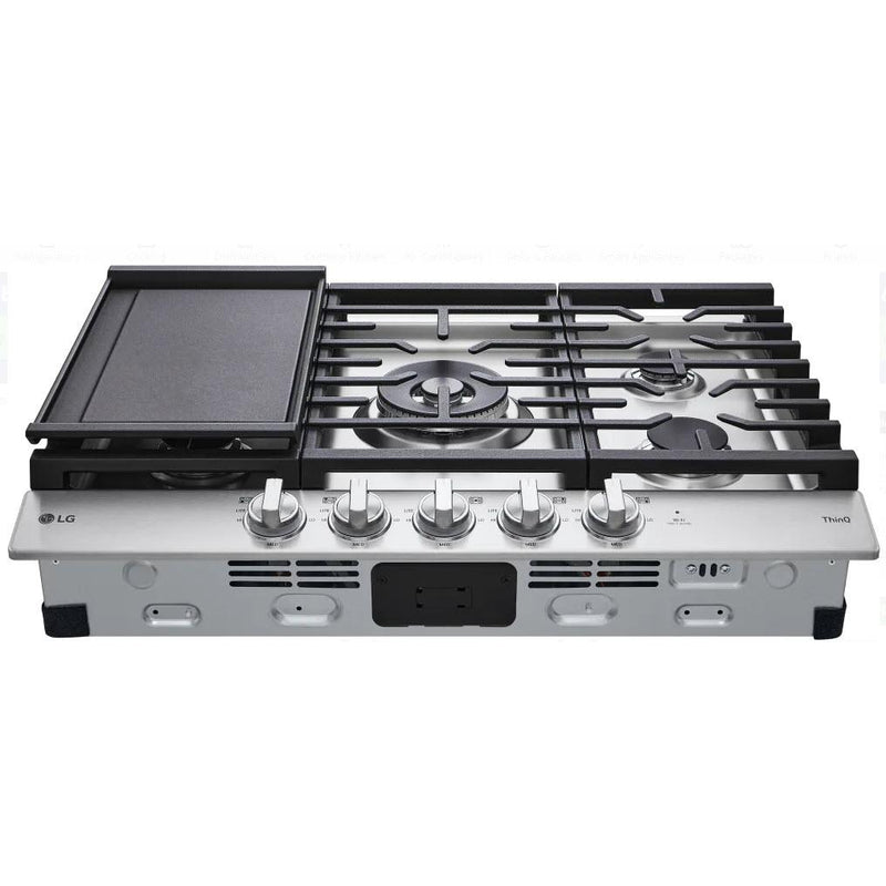 LG 30-inch Built-in Gas Cooktop with ThinQ® Technology CBGJ3027S IMAGE 4