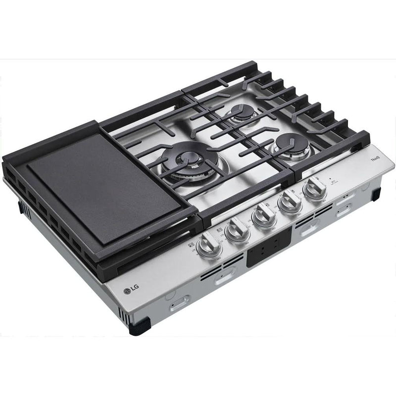 LG 30-inch Built-in Gas Cooktop with ThinQ® Technology CBGJ3027S IMAGE 7