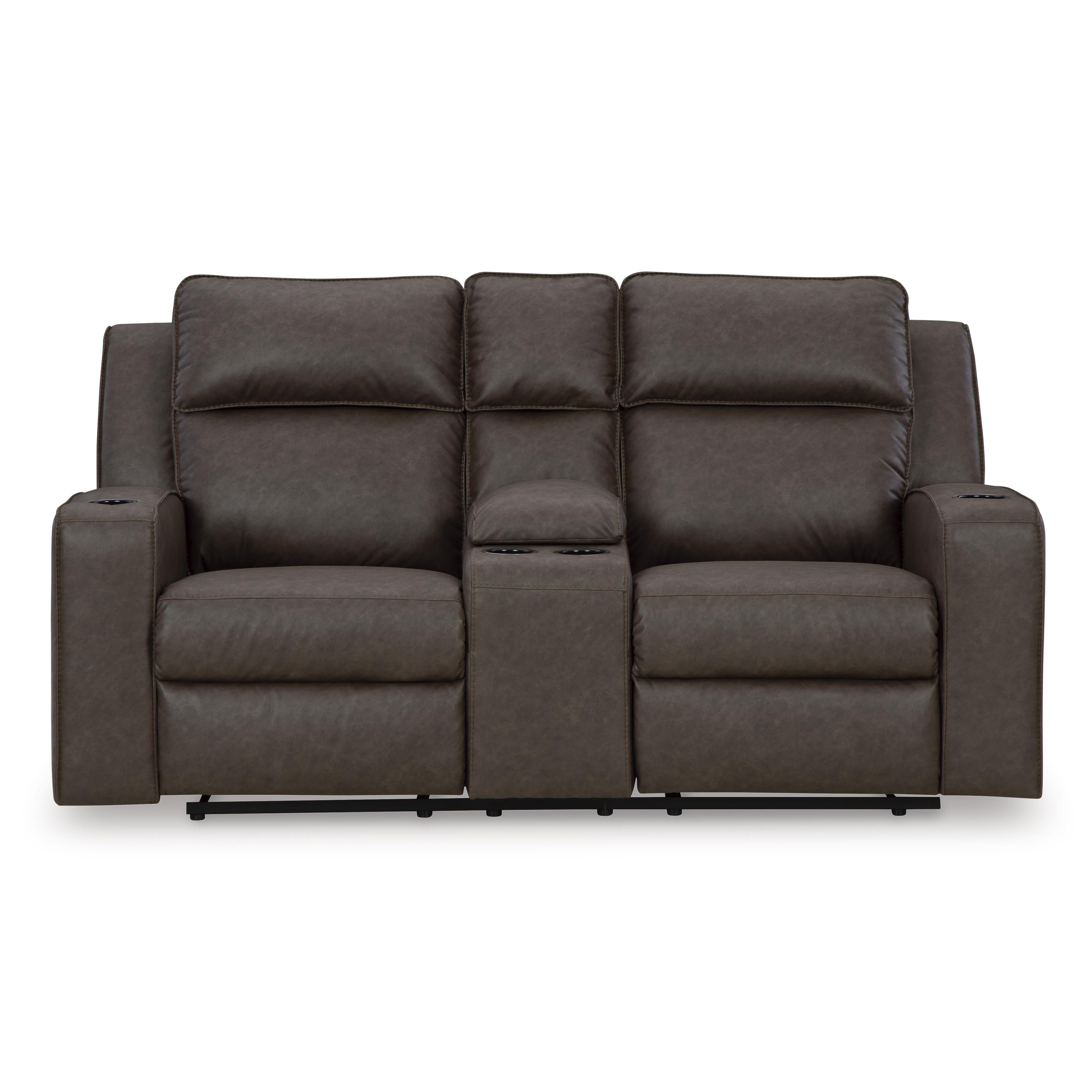Signature Design by Ashley Lavenhorne 6330694C Double Reclining Loveseat with Console IMAGE 3