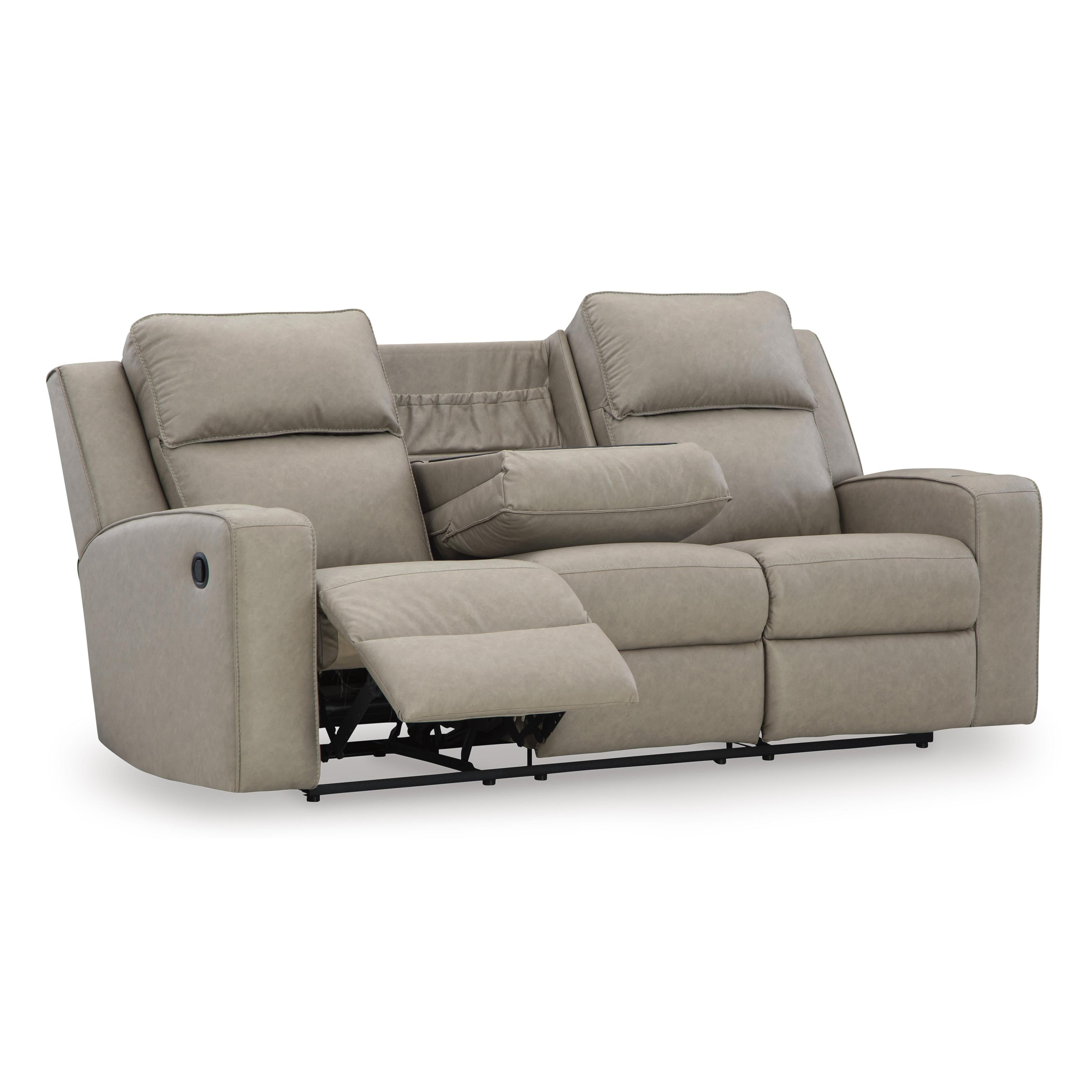 Signature Design by Ashley Lavenhorne 6330789C Reclining Sofa with Drop Down Table IMAGE 2