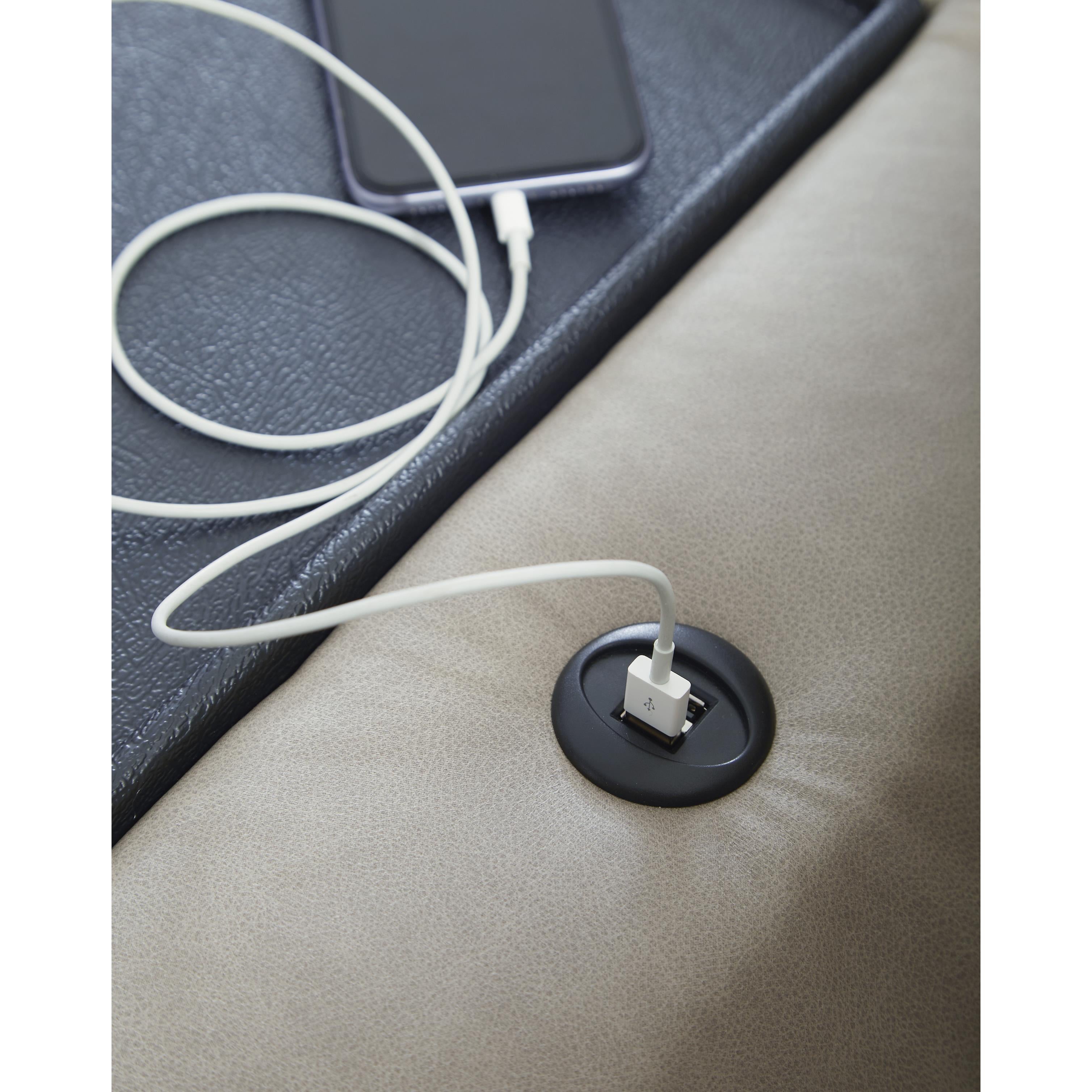 Signature Design by Ashley Lavenhorne 6330789C Reclining Sofa with Drop Down Table IMAGE 7