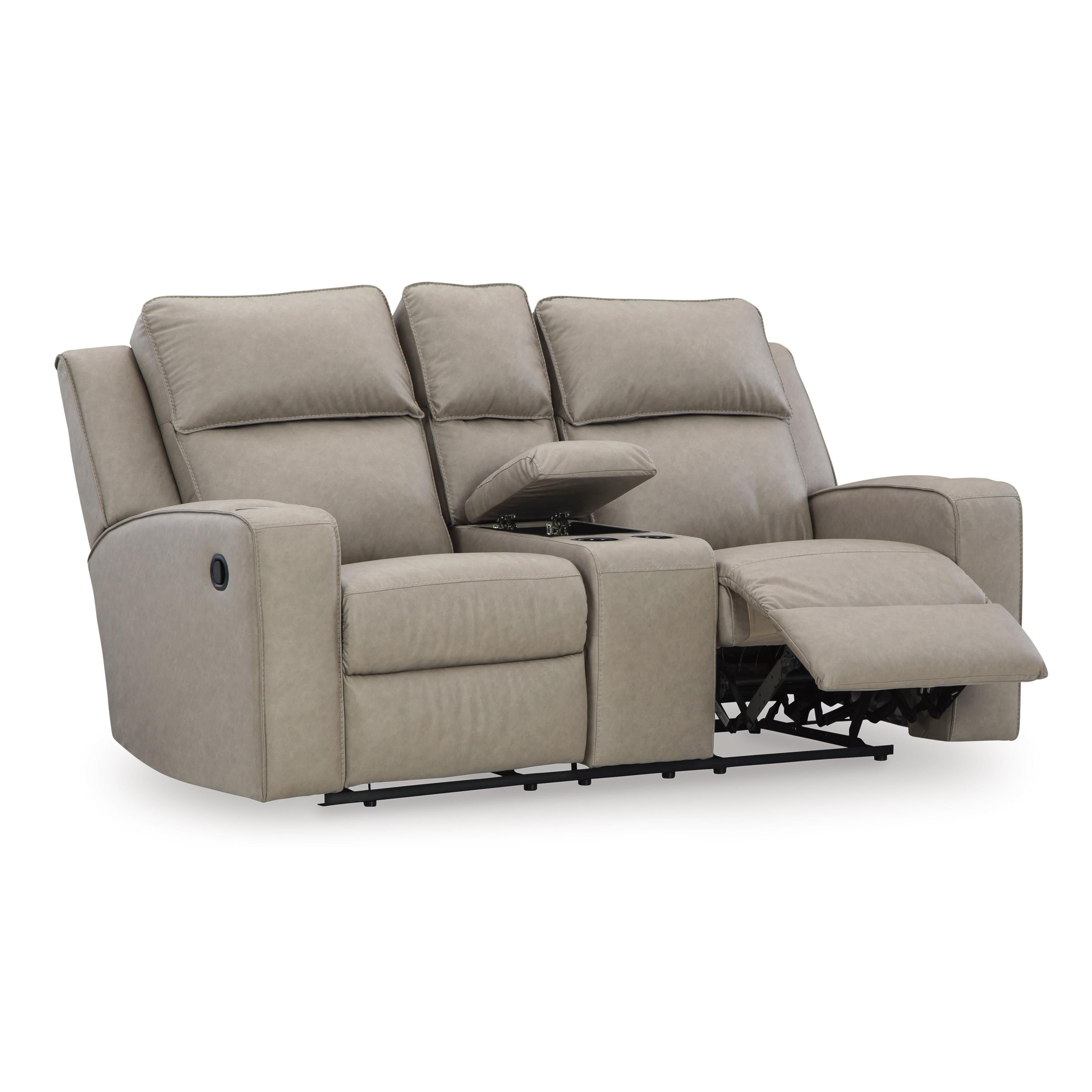 Signature Design by Ashley Lavenhorne 6330794C Double Reclining Loveseat with Console IMAGE 2
