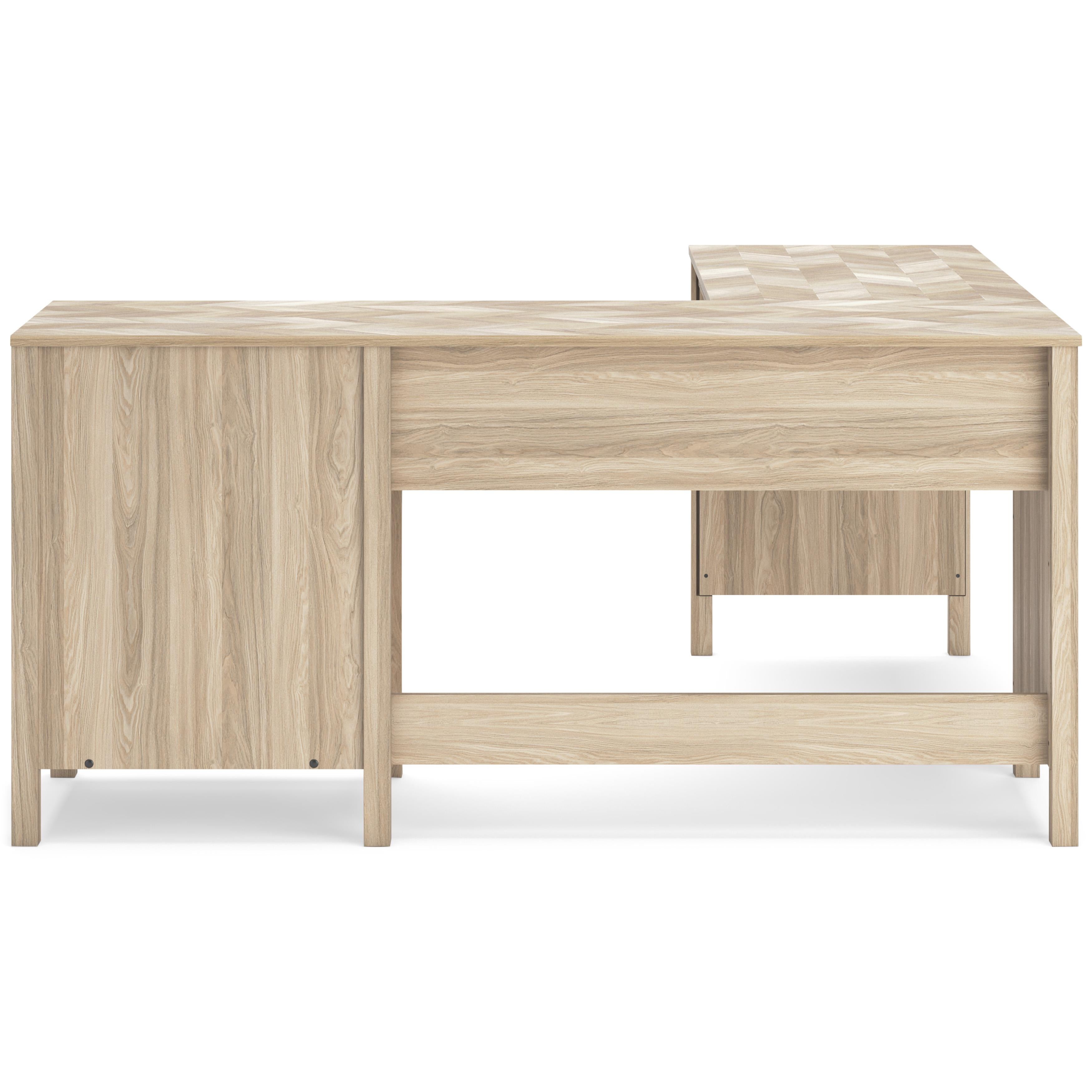  Signature Design by Ashley Battelle H3929H1 60" Home Office Desk with Return IMAGE 6