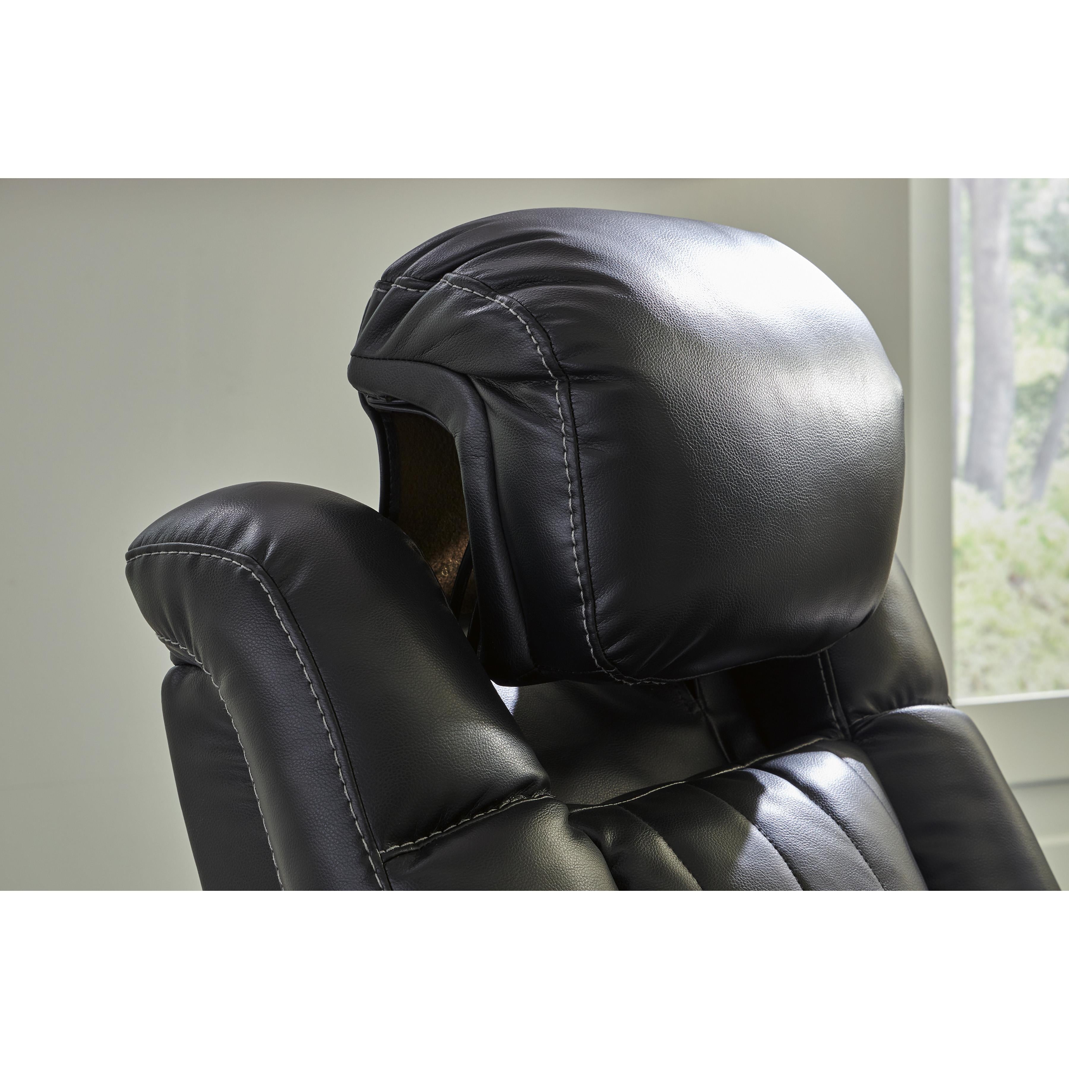  Signature Design by Ashley Caveman Den 9070313 Power Recliner with Adjustable Headrest IMAGE 8