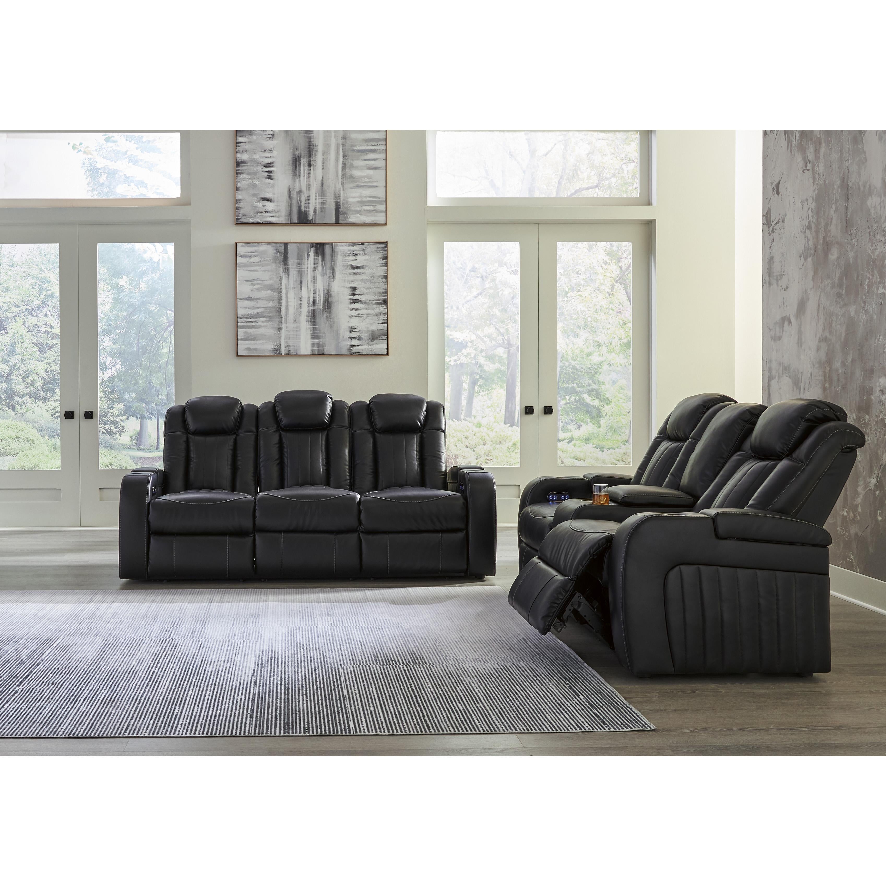  Signature Design by Ashley Caveman Den 9070318 Power Reclining Loveseat with Console and Adjustable Headrest IMAGE 12