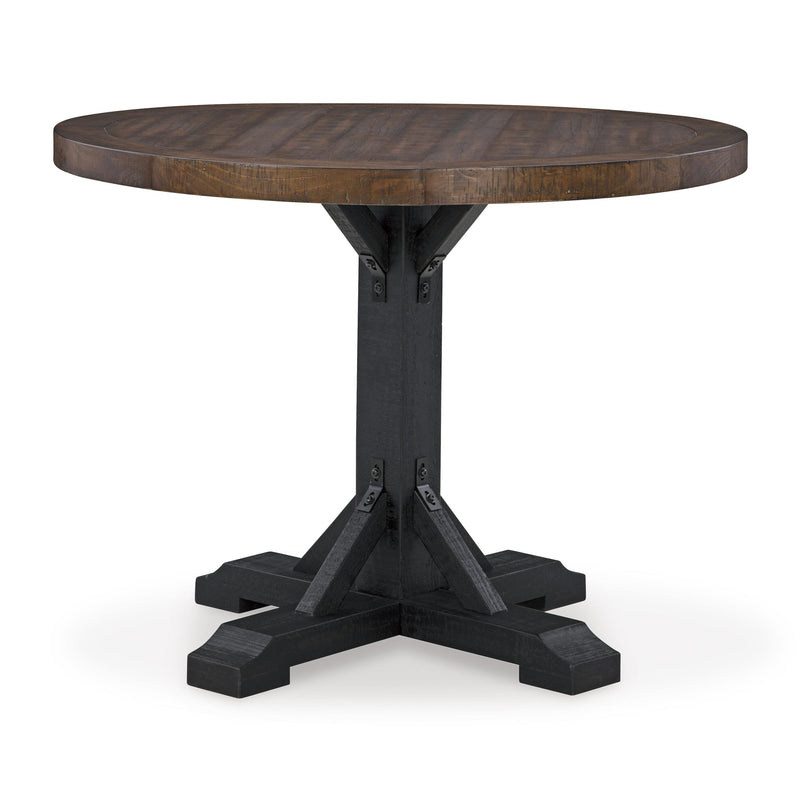 Signature Design by Ashley Round Valebeck Counter Height Dining Table D546-23B/D546-23T IMAGE 2