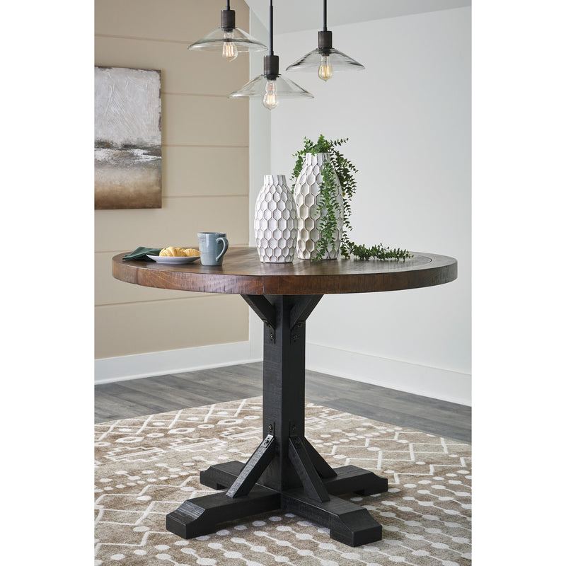 Signature Design by Ashley Round Valebeck Counter Height Dining Table D546-23B/D546-23T IMAGE 4