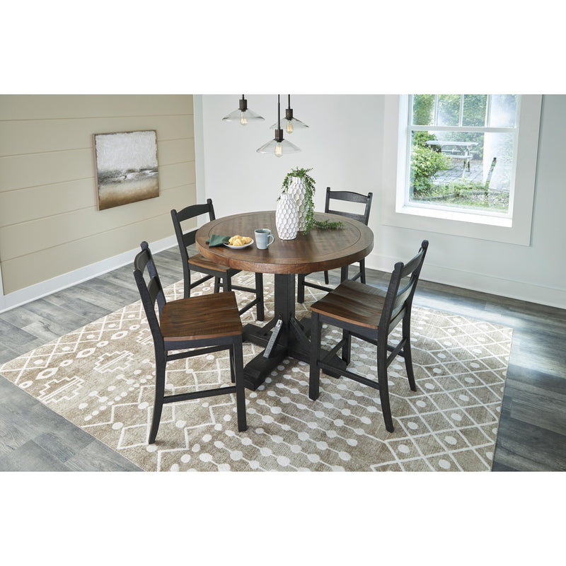 Signature Design by Ashley Round Valebeck Counter Height Dining Table D546-23B/D546-23T IMAGE 6