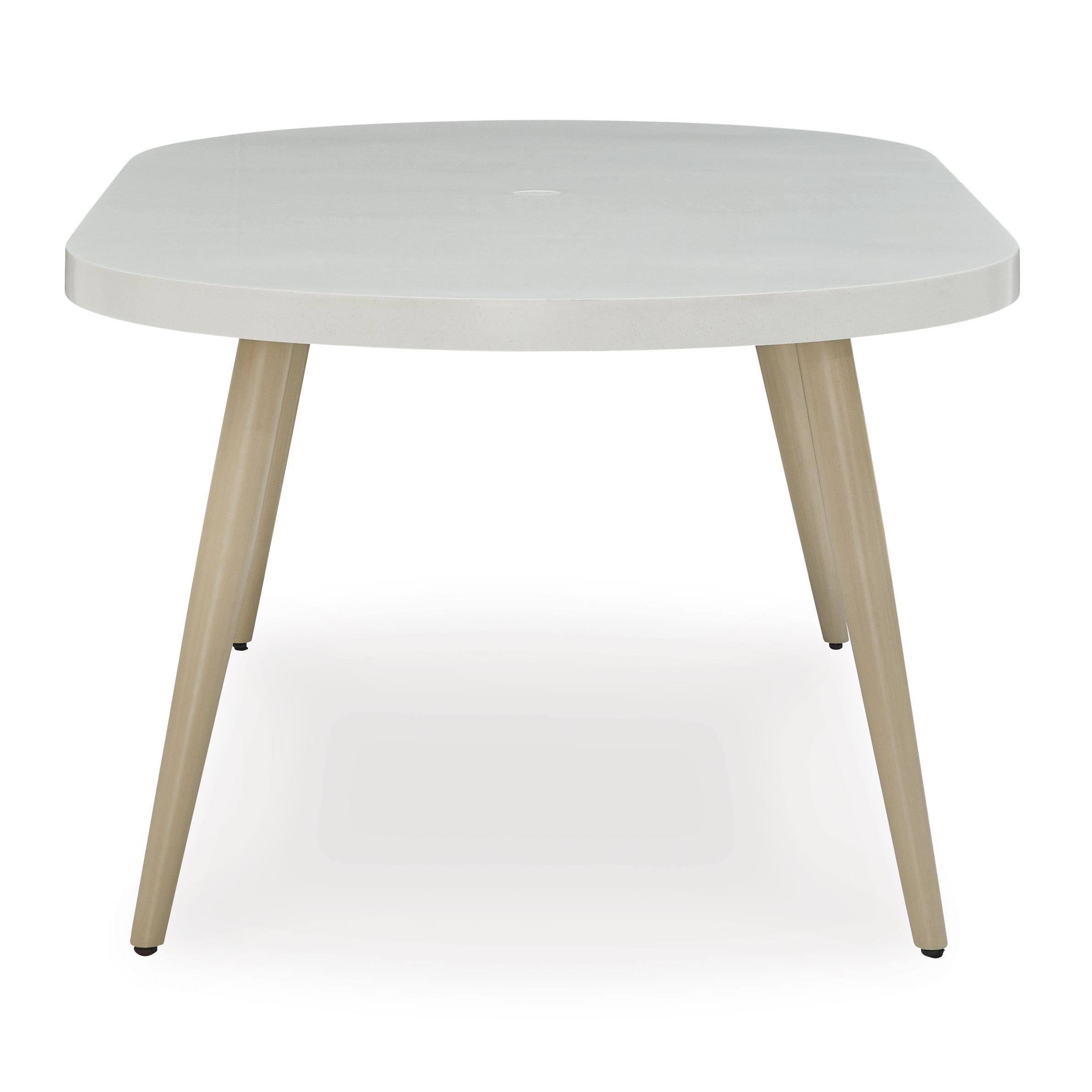 Signature Design by Ashley Seton Creek P798-625 Oval Dining Table with Umbrella Option IMAGE 3