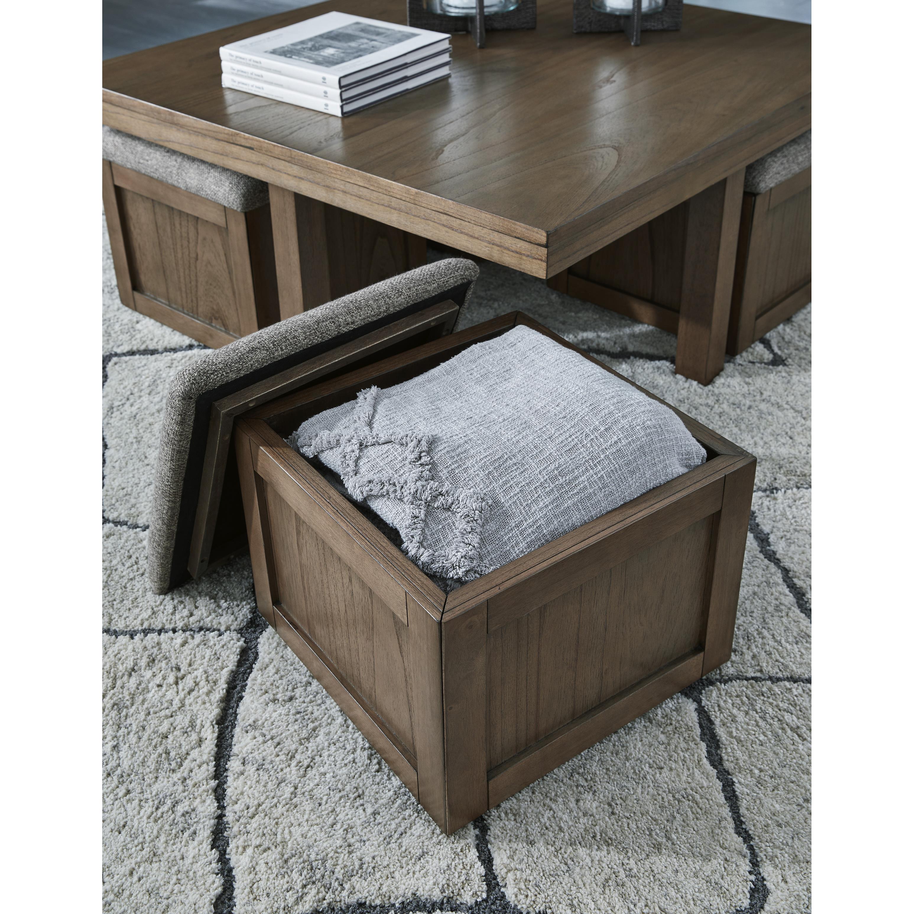 Signature Design by Ashley Boardernest T738-20 Cocktail Table with 4 Stools IMAGE 6