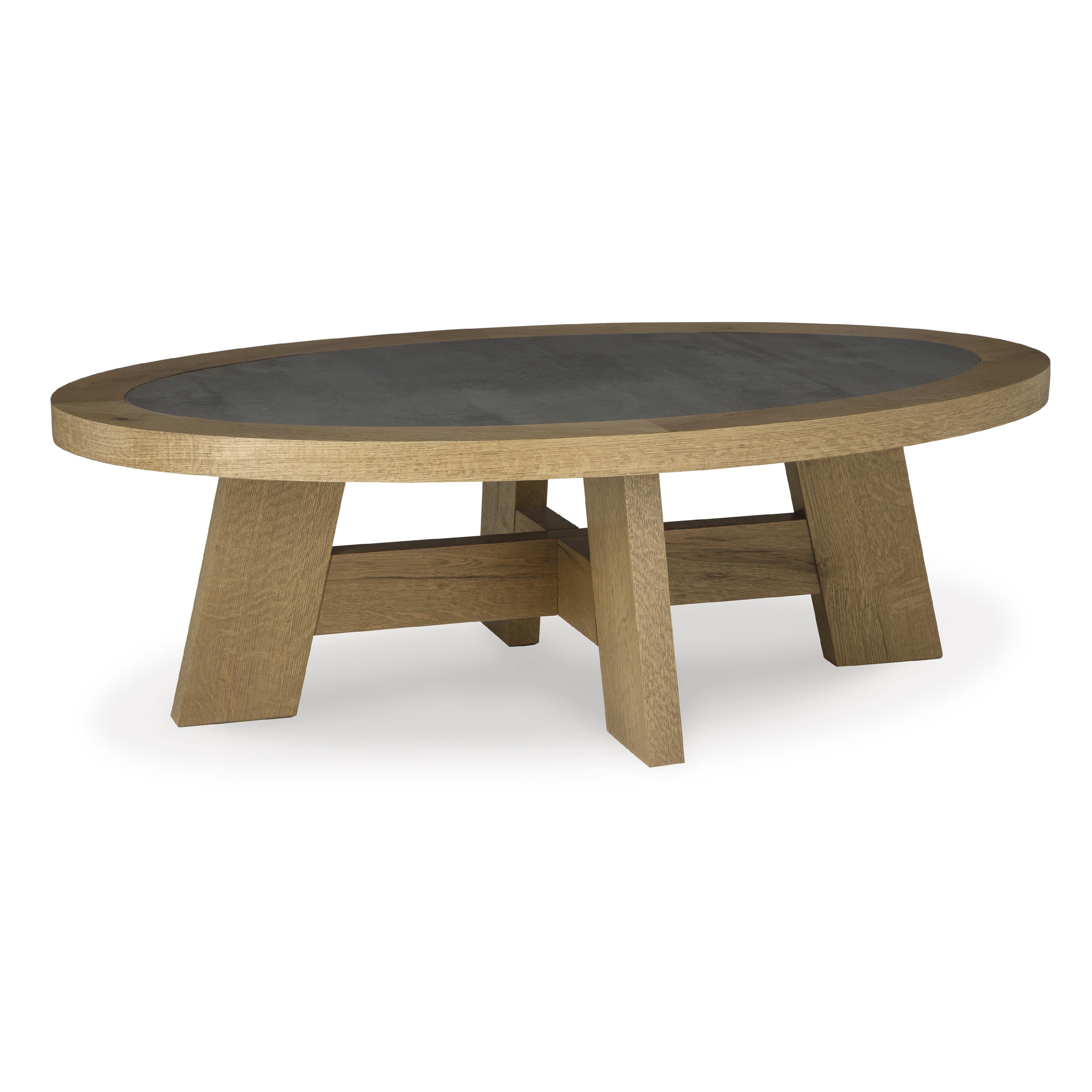  Signature Design by Ashley Brinstead T839-0 Oval Cocktail Table IMAGE 1