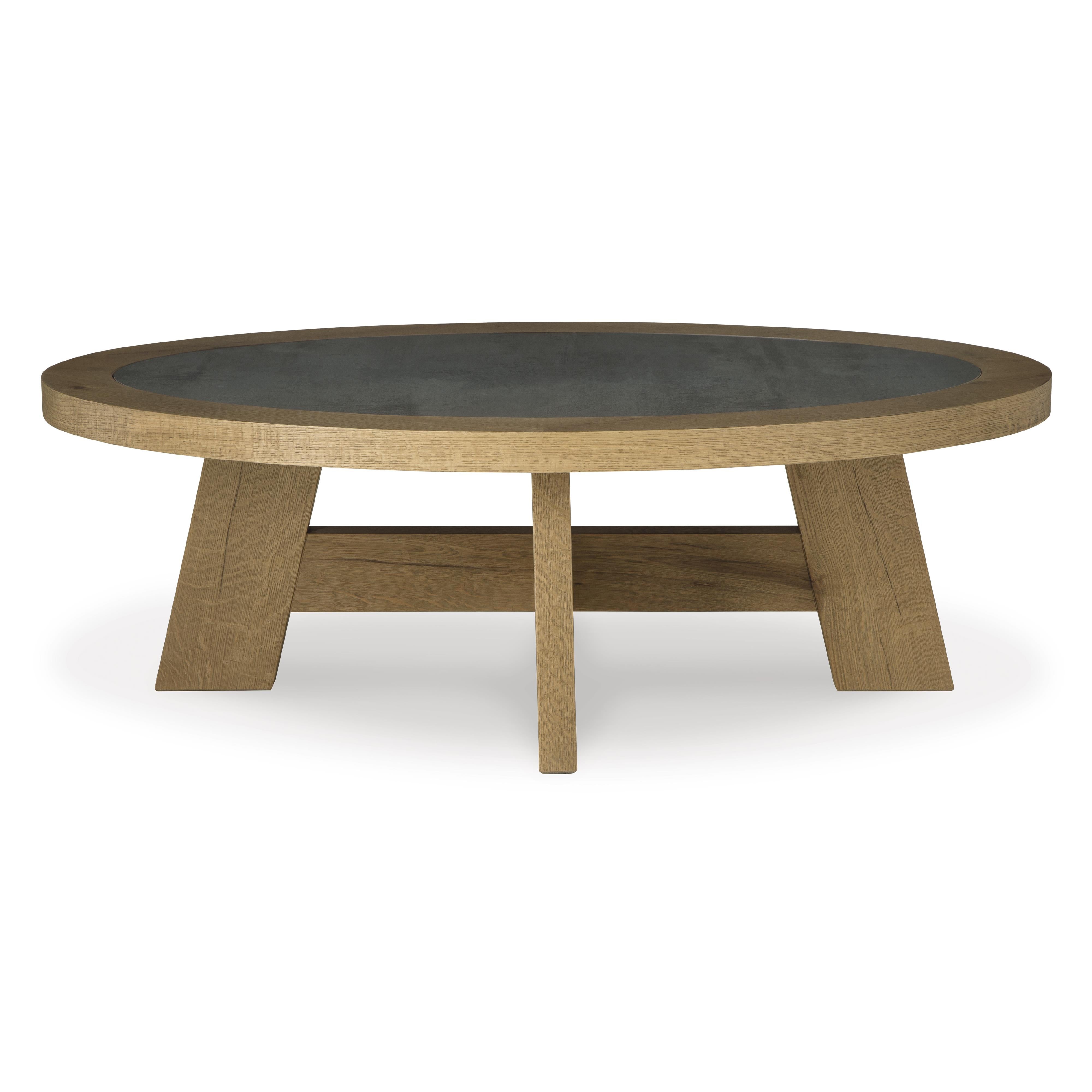  Signature Design by Ashley Brinstead T839-0 Oval Cocktail Table IMAGE 2
