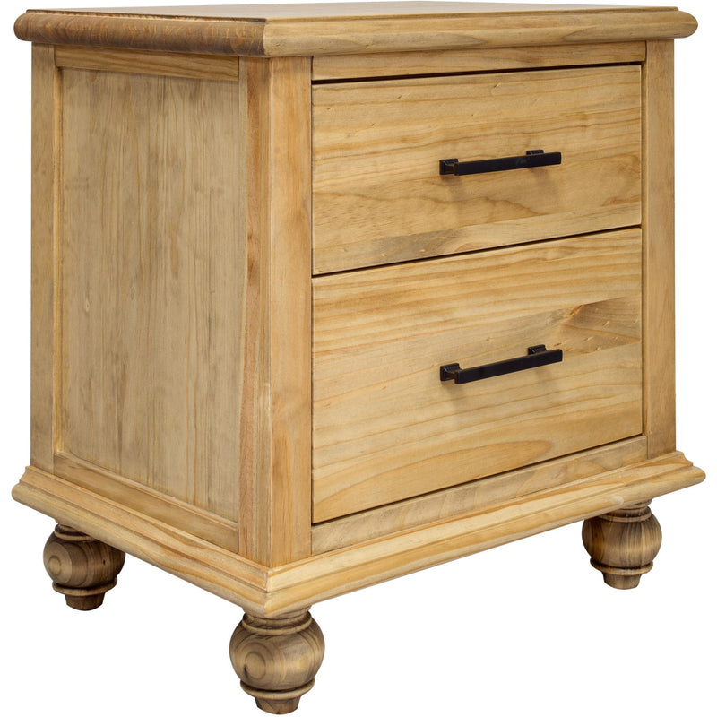 Mako Wood Furniture Victoria 2-Drawer Nightstand 8300-60-1D IMAGE 2