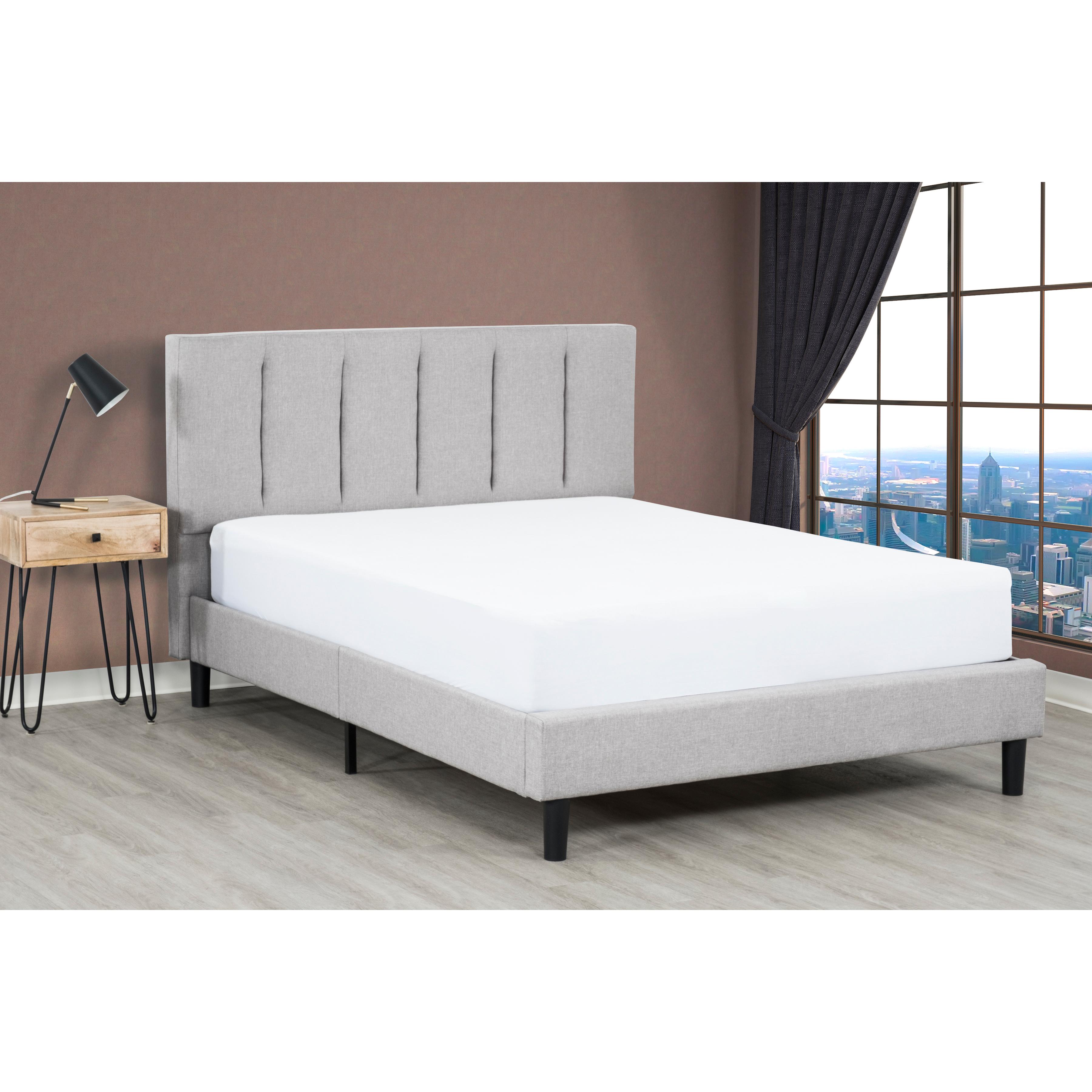  Primo International Ann King Upholstered Platform Bed - Stone IMAGE 6