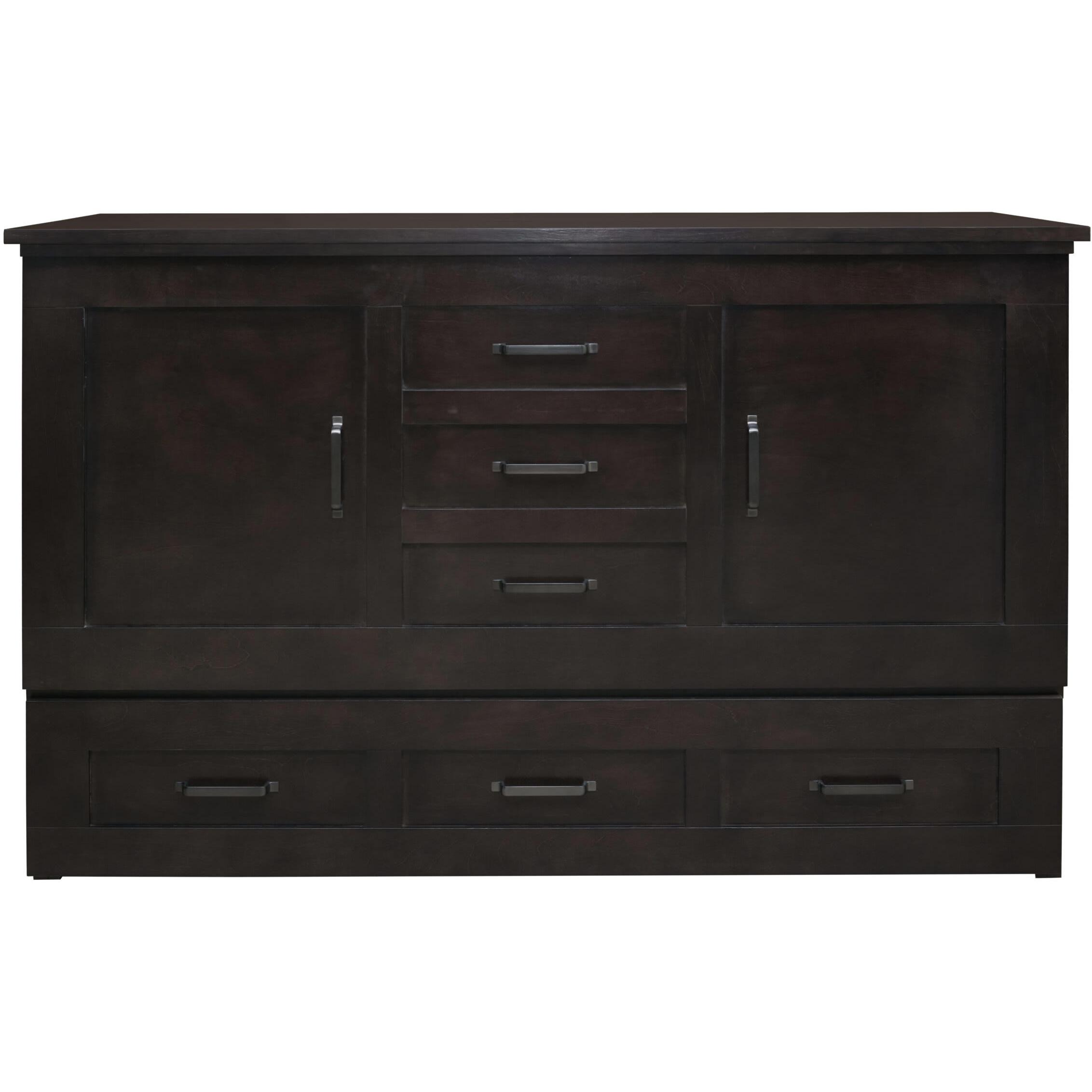  Cabinet Bed Harrison Queen Cabinet Bed - Shadow Black IMAGE 1