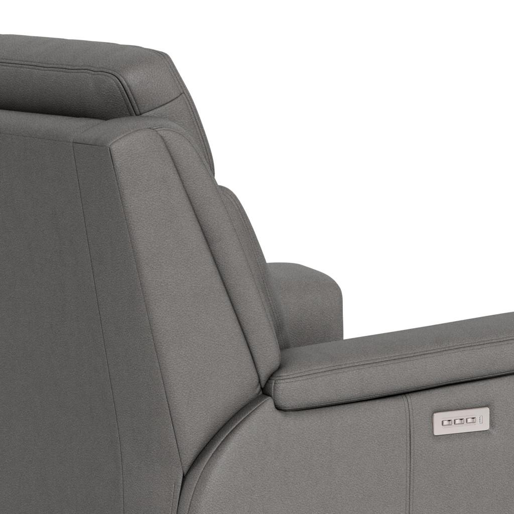 Palliser Asher Power Leather Recliner with Wall Recline 41065-L9-BALI-RAINSTORM IMAGE 11