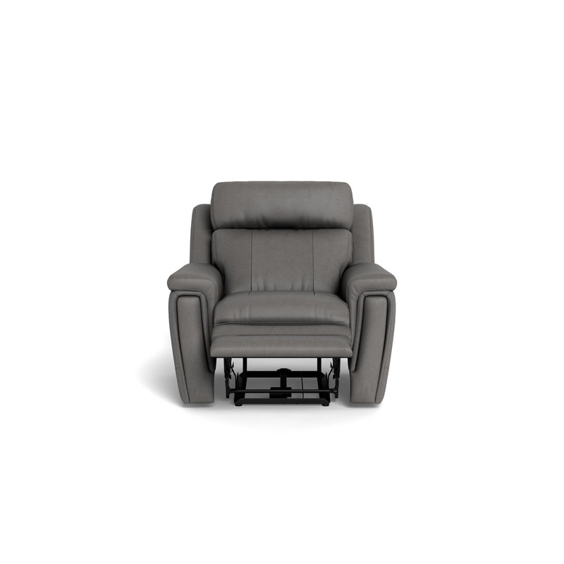 Palliser Asher Power Leather Recliner with Wall Recline 41065-L9-BALI-RAINSTORM IMAGE 2