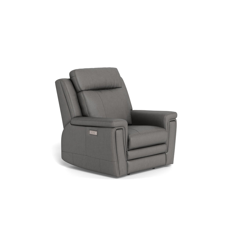 Palliser Asher Power Leather Recliner with Wall Recline 41065-L9-BALI-RAINSTORM IMAGE 3