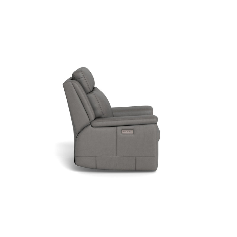 Palliser Asher Power Leather Recliner with Wall Recline 41065-L9-BALI-RAINSTORM IMAGE 5