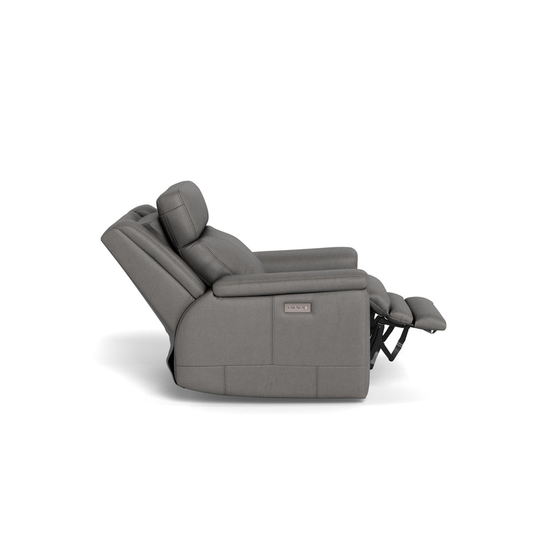 Palliser Asher Power Leather Recliner with Wall Recline 41065-L9-BALI-RAINSTORM IMAGE 6