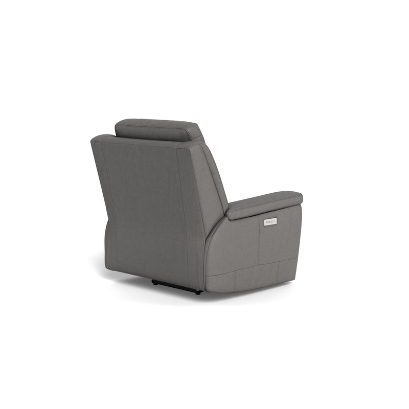 Palliser Asher Power Leather Recliner with Wall Recline 41065-L9-BALI-RAINSTORM IMAGE 7