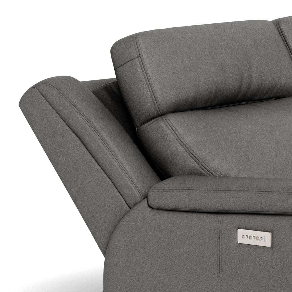  Palliser Asher 41065-L7 Power Reclining Loveseat with Lumbar Support - Bali Rainstorm Match IMAGE 14