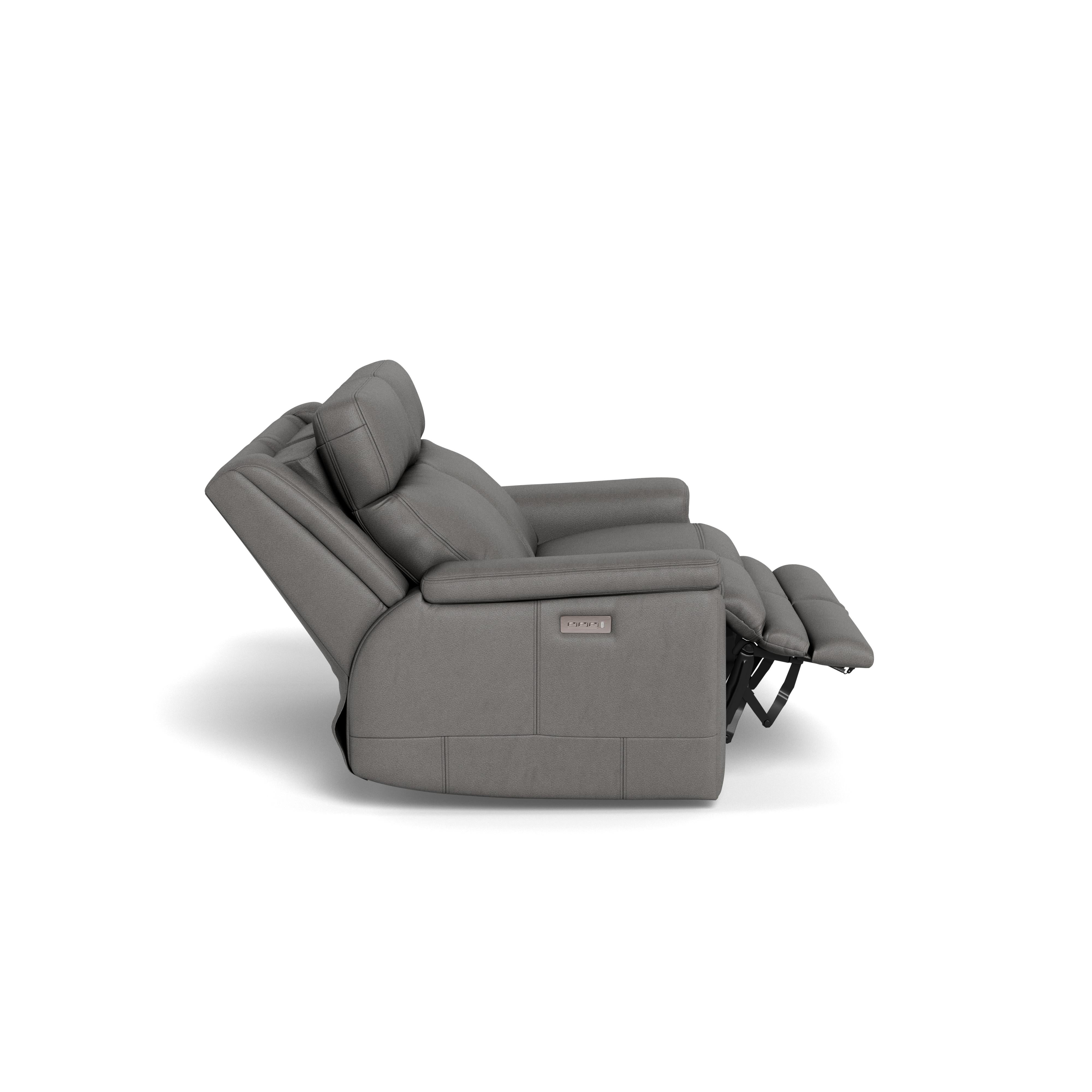  Palliser Asher 41065-L7 Power Reclining Loveseat with Lumbar Support - Bali Rainstorm Match IMAGE 6