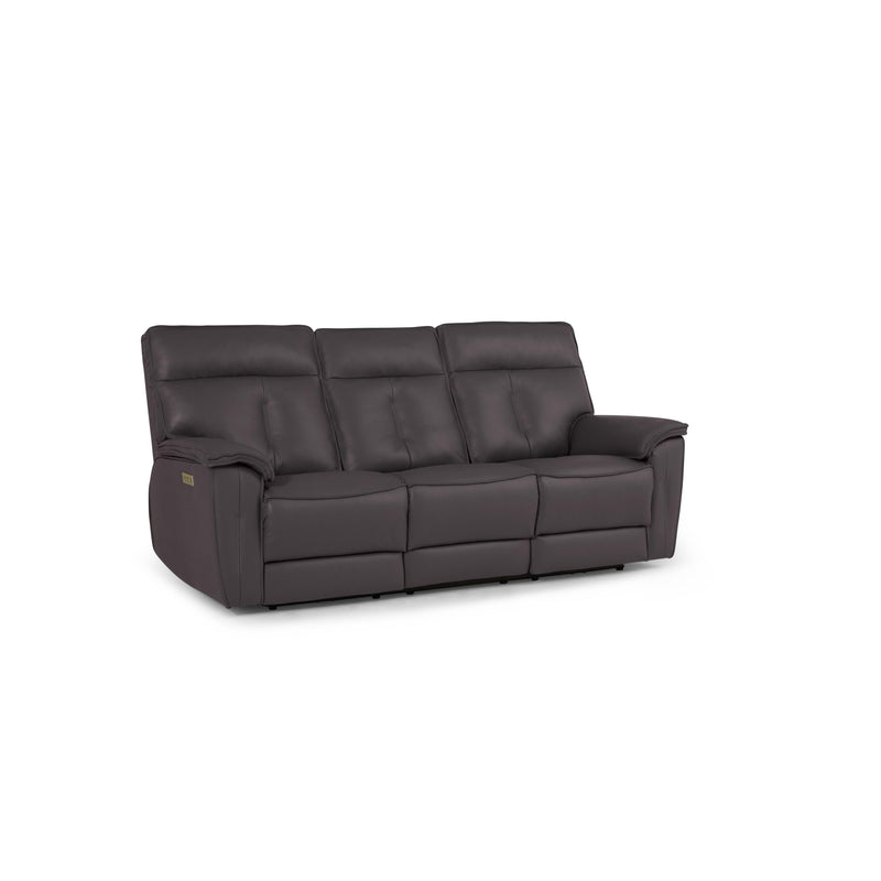 Palliser Oakley Power Reclining Leather Match Sofa 41178-L6-BALI-CAROB-MATCH IMAGE 1