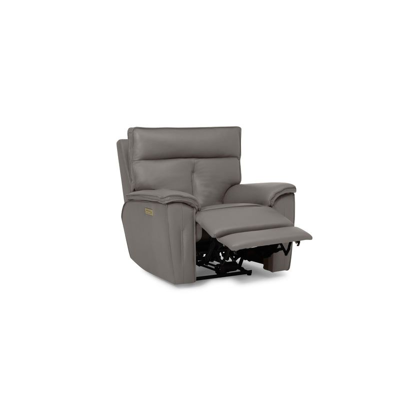 Palliser Oakley Power Leather Match Recliner with Wall Recline 41187-L9-BALI-MARBLE-MATCH IMAGE 2