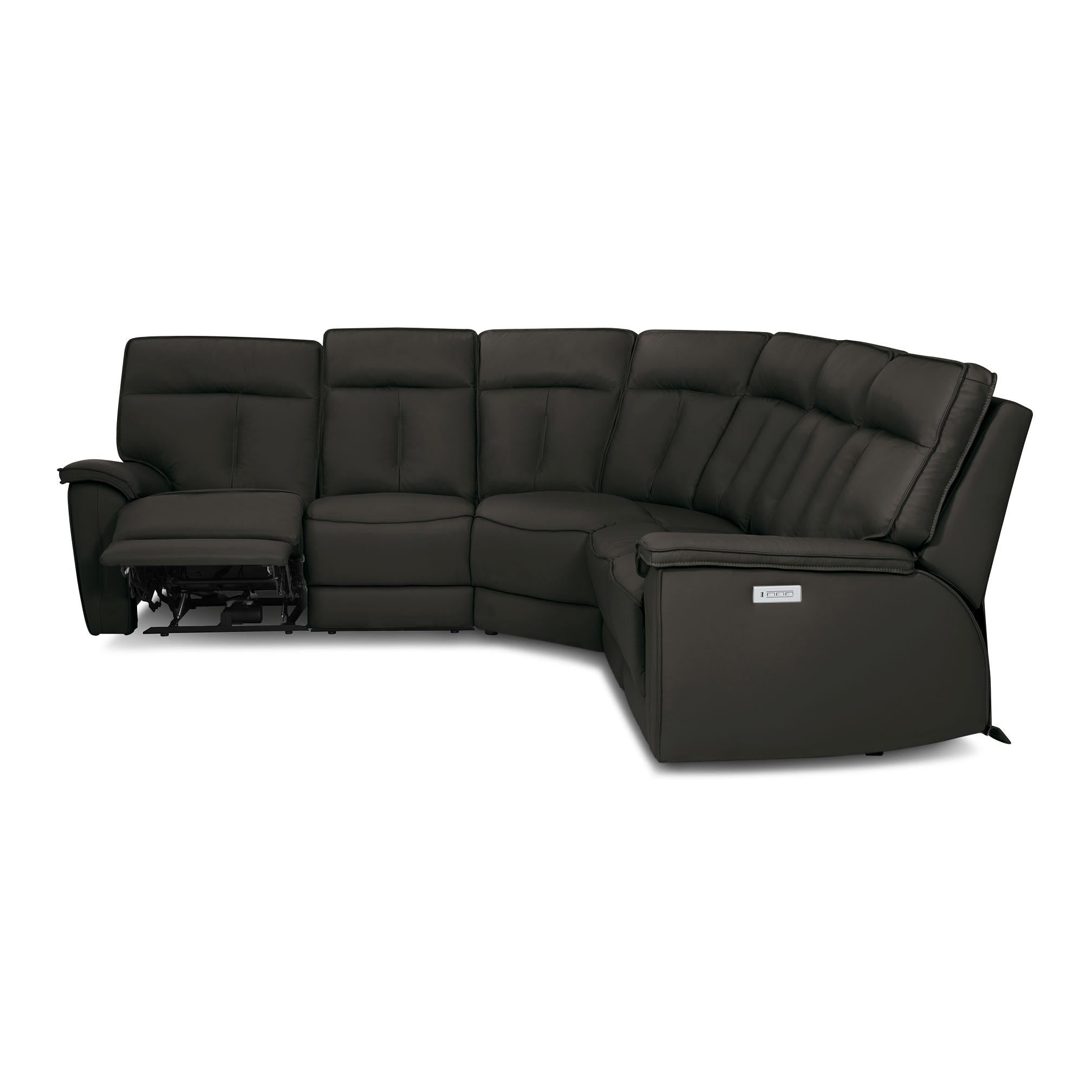  Palliser Oakley 41187 5 pc Power Sectional - Bali Carob Match IMAGE 3