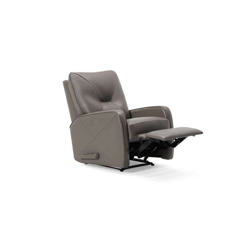Palliser Theo Power Rocker Leather Match Recliner with Wall Recline 42002-31-VALENCIA-PEWTER-MATCH IMAGE 2