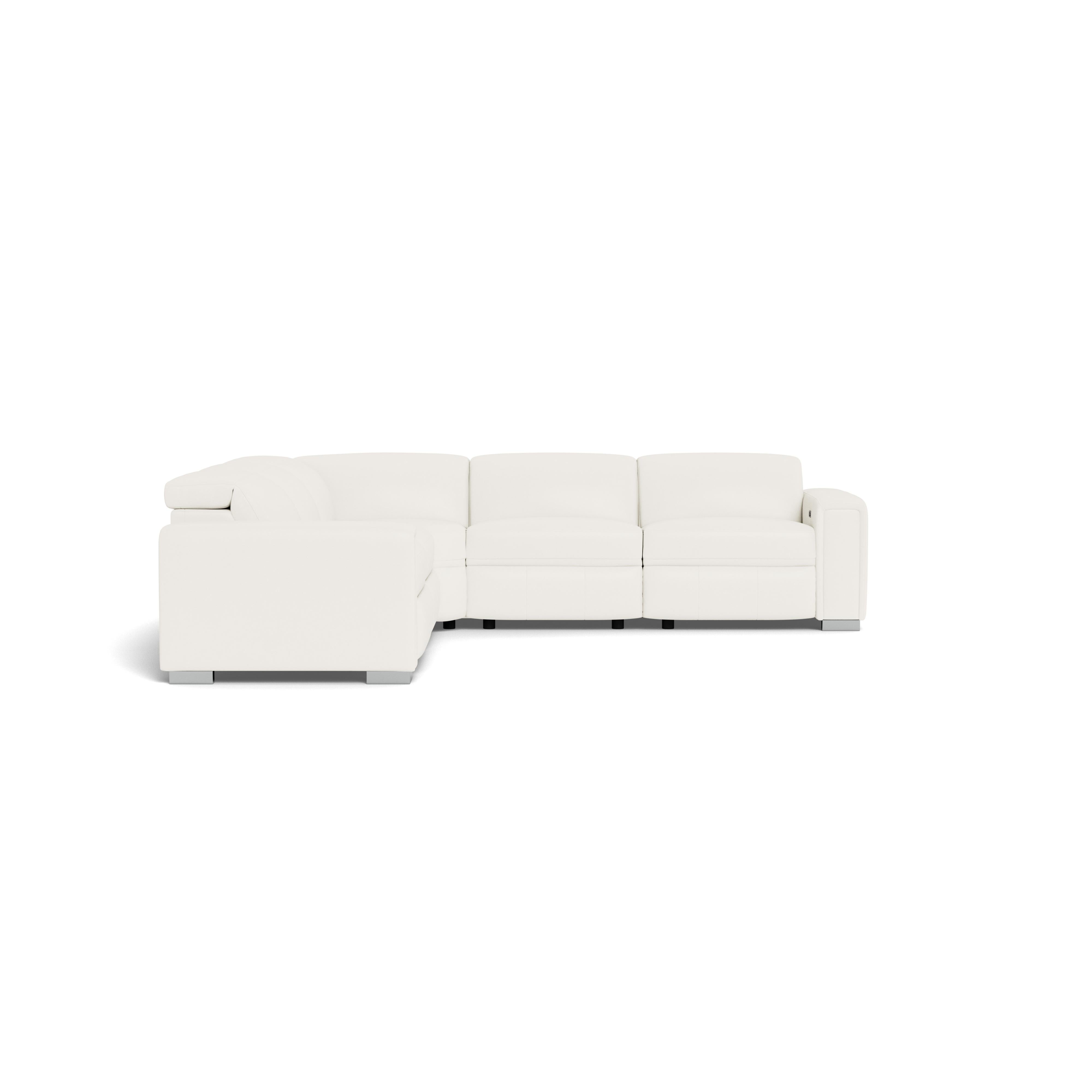  Palliser Titan 44004 5 pc Power Sectional - Valencia Snow Match IMAGE 3
