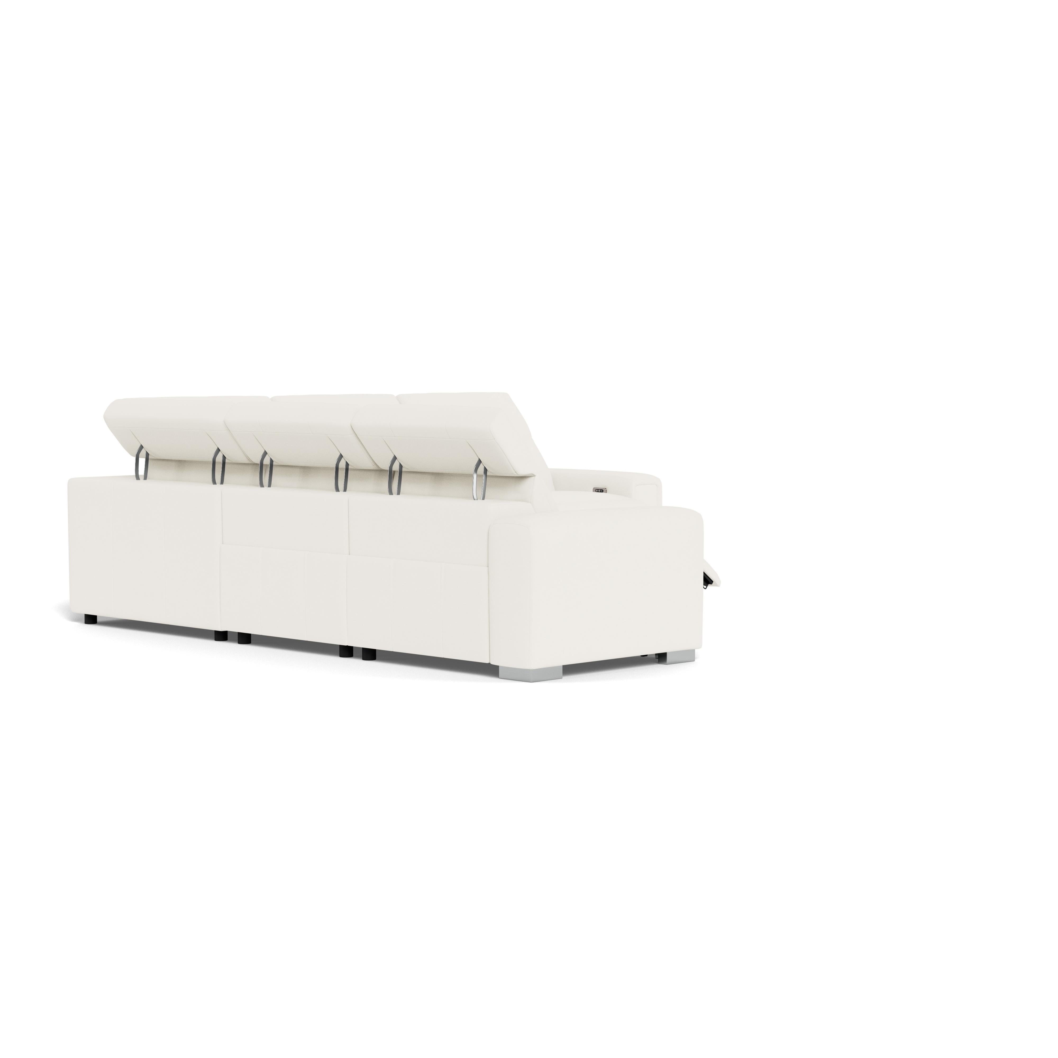  Palliser Titan 44004 5 pc Power Sectional - Valencia Snow Match IMAGE 6