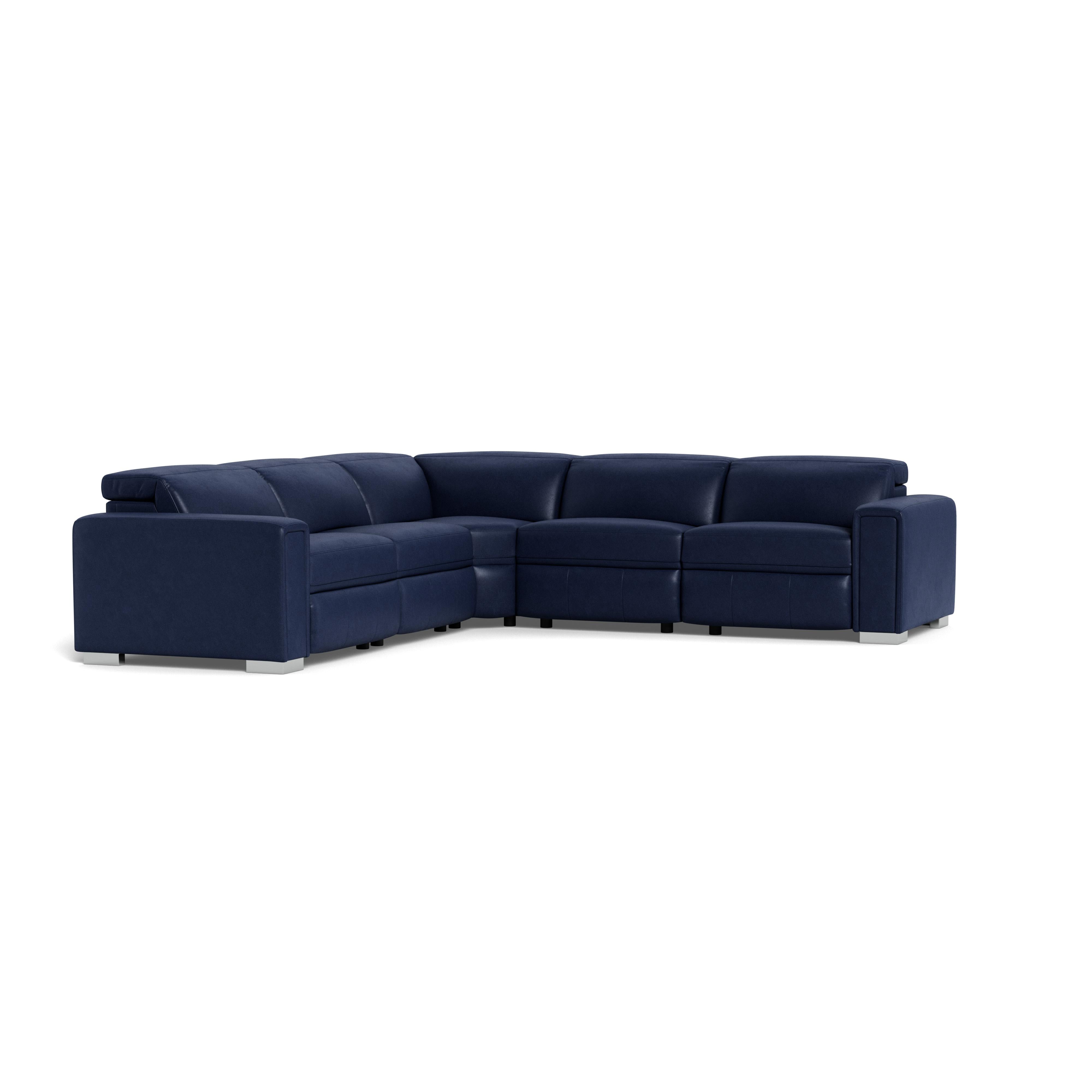  Palliser Titan 44004 5 pc Power Sectional - Valencia Sapphire Match IMAGE 9
