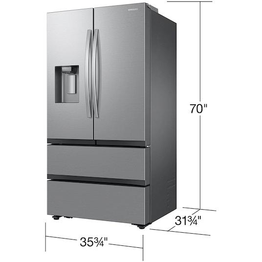 Samsung 36-inch, 25 cu. ft. Counter-Depth French 4-Door Refrigerator with Ice and Water Dispensing System RF26CG7400SRAA IMAGE 9