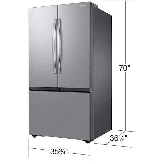  Samsung 36-inch, 32 cu. ft. French 3-Door Refrigerator with Dual Auto Ice Maker RF32CG5100SRAA IMAGE 9