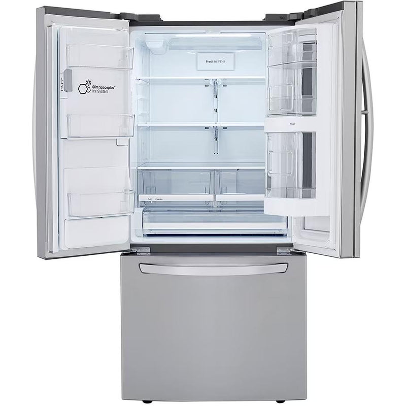 LG 33-inch, 24.4 cu. ft. French 3-Door Refrigerator with Slim SpacePlus™ Ice System LRFVS2503S IMAGE 4