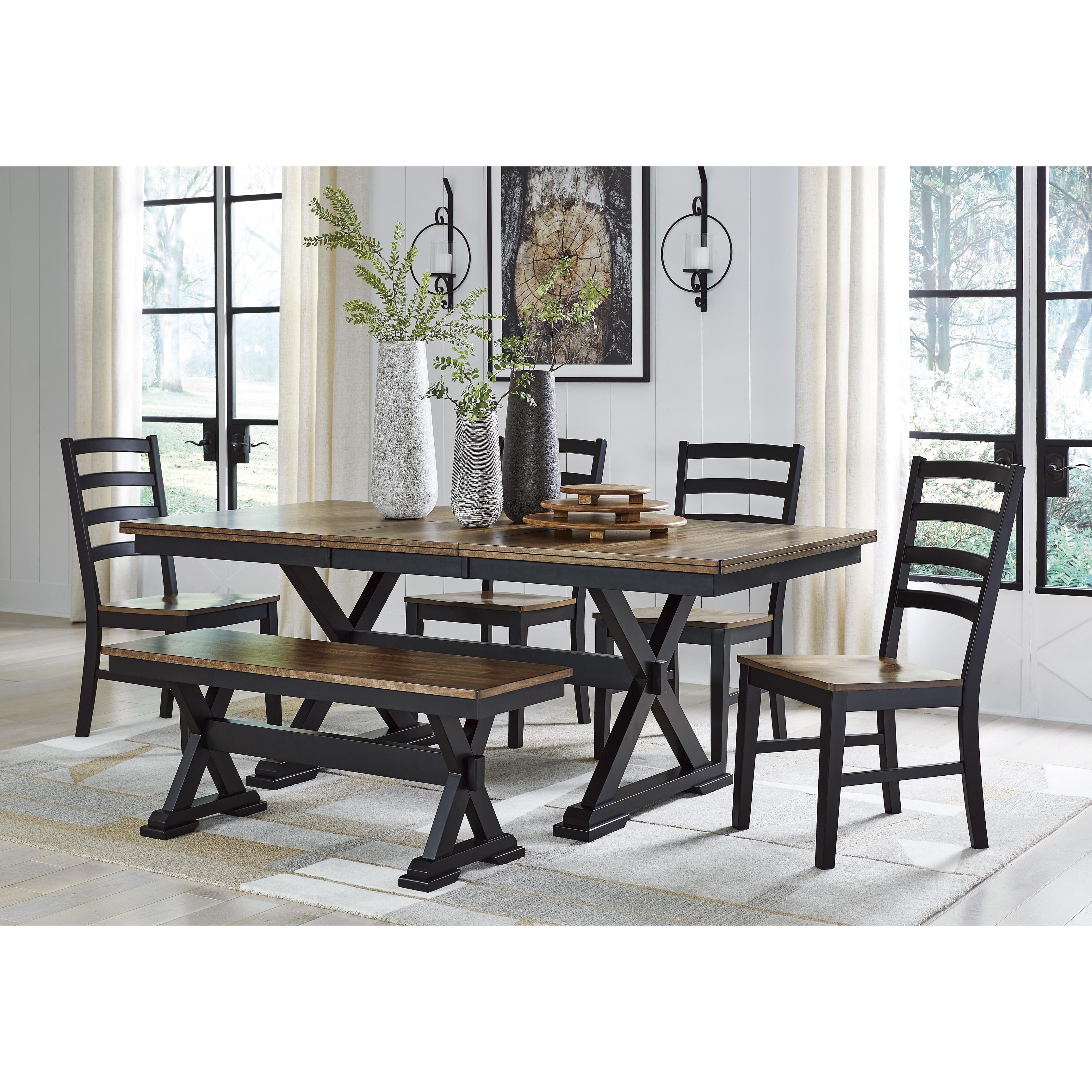 Signature Design by Ashley Wildenauer D634-35 Rectangular Dining Room Extension Table IMAGE 10