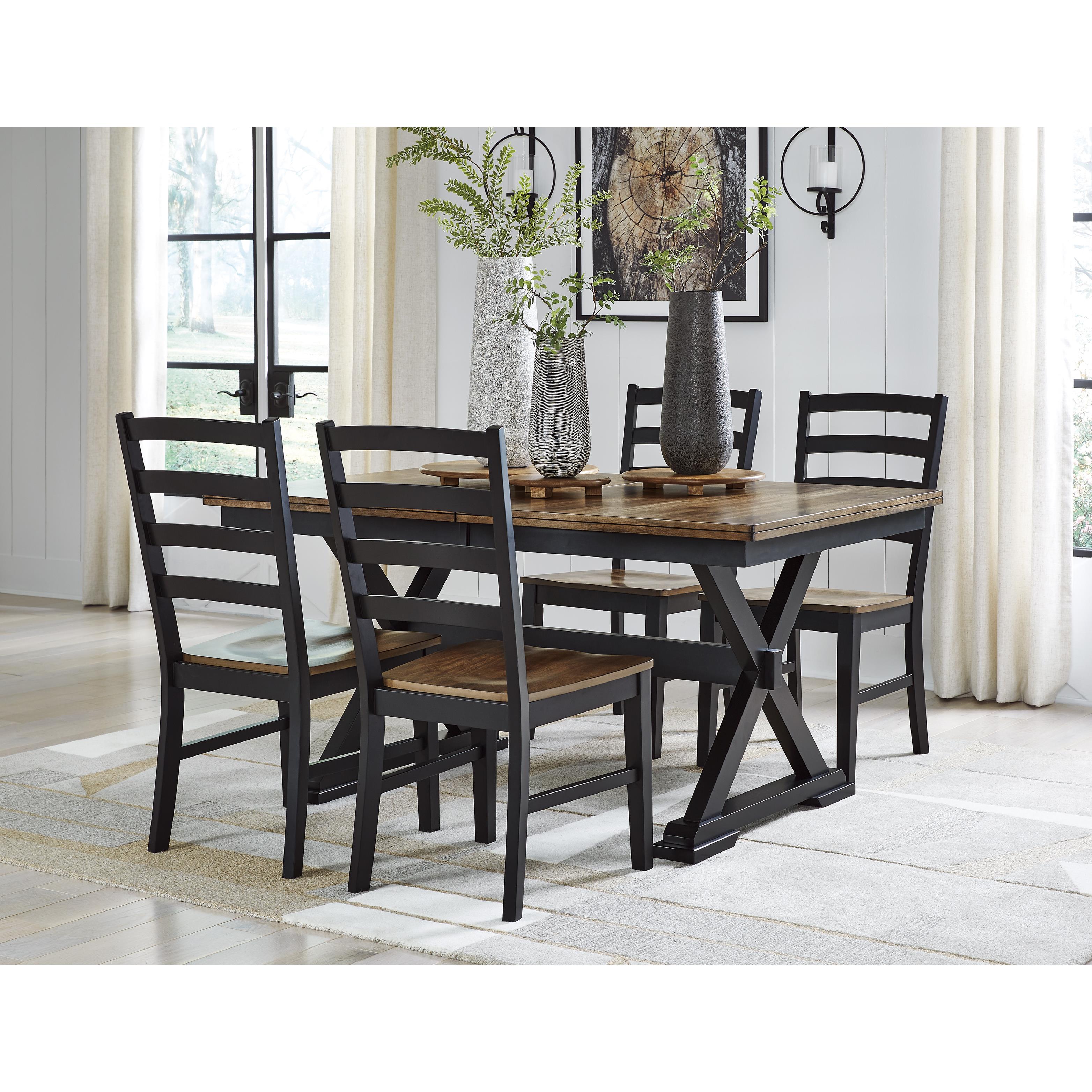 Signature Design by Ashley Wildenauer D634-35 Rectangular Dining Room Extension Table IMAGE 12