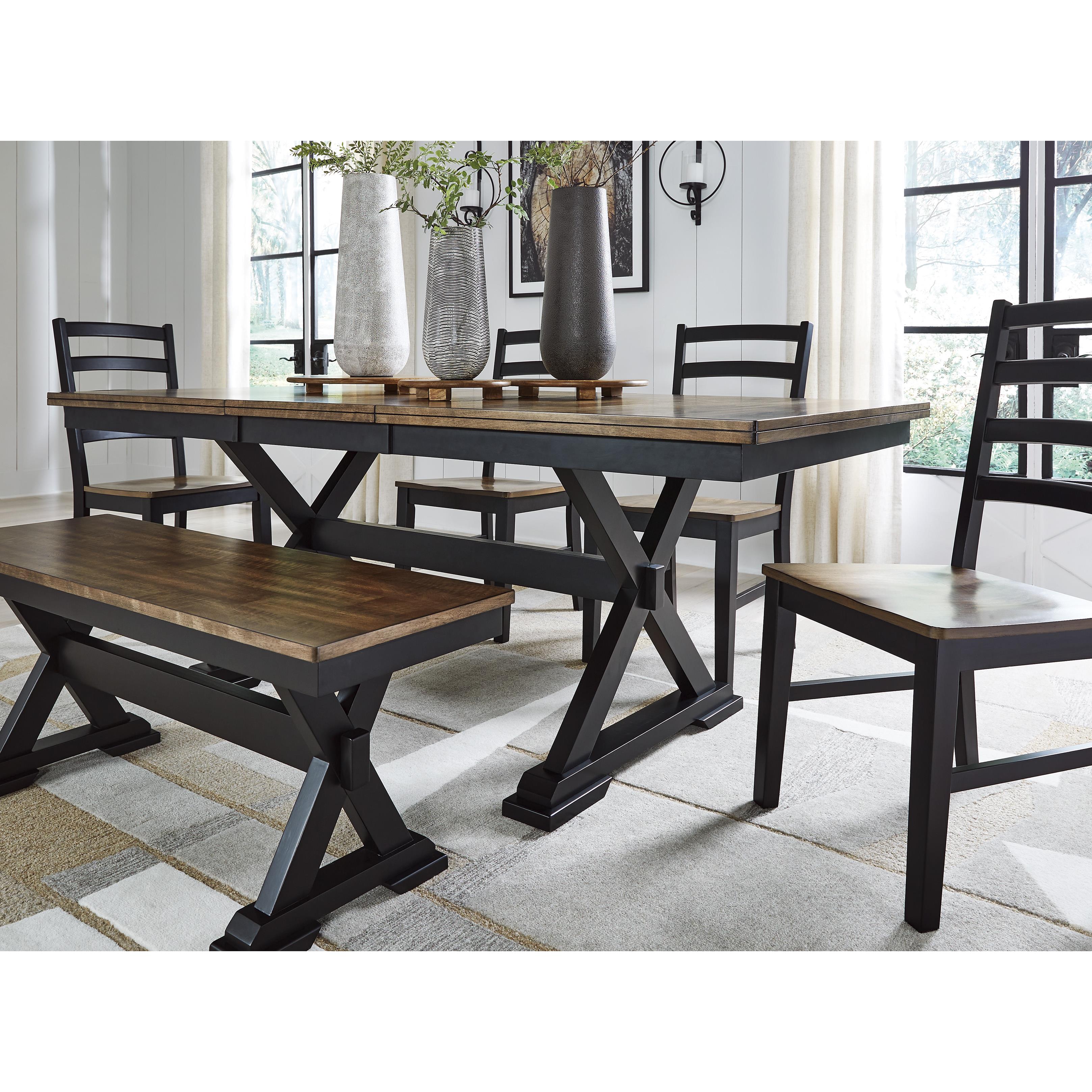 Signature Design by Ashley Wildenauer D634-35 Rectangular Dining Room Extension Table IMAGE 15