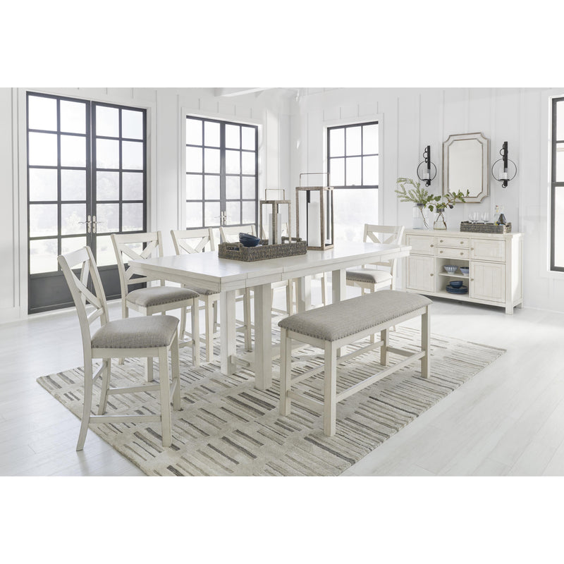 Signature Design by Ashley Robbinsdale Counter Height Dining Table with Trestle Base D642-32 IMAGE 11